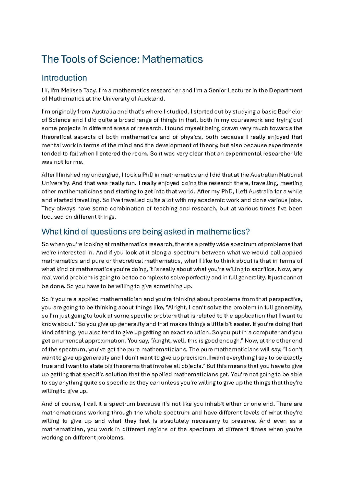 Mathematics Research Insights: Theoretical & Applied Approaches ...