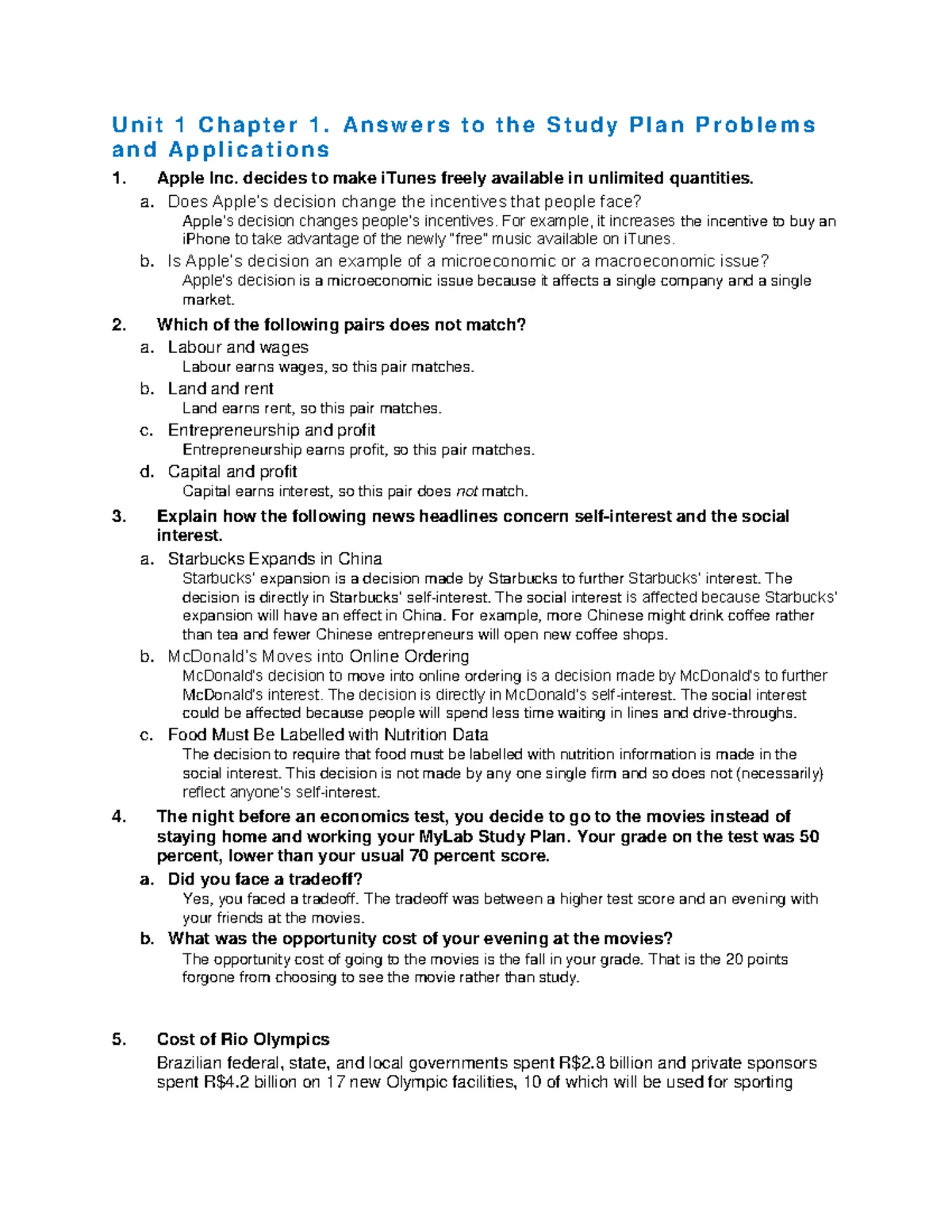 ECON 1050 Final Exam Cheat Sheet: Key Elasticity Concepts & Market ...