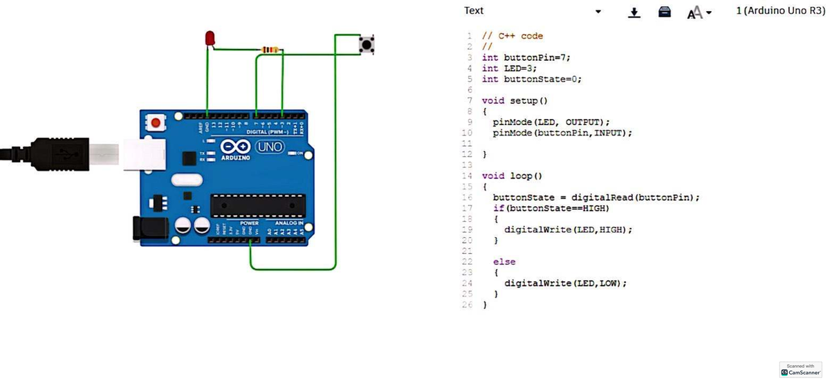Arduino UNO C++ code for signal diagrams and LED control - Studocu