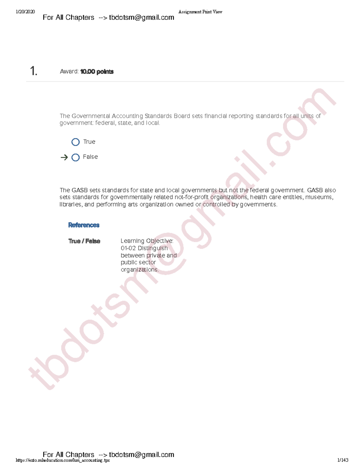 Test bank Solution Manual For Essentials of Accounting for Governmental ...