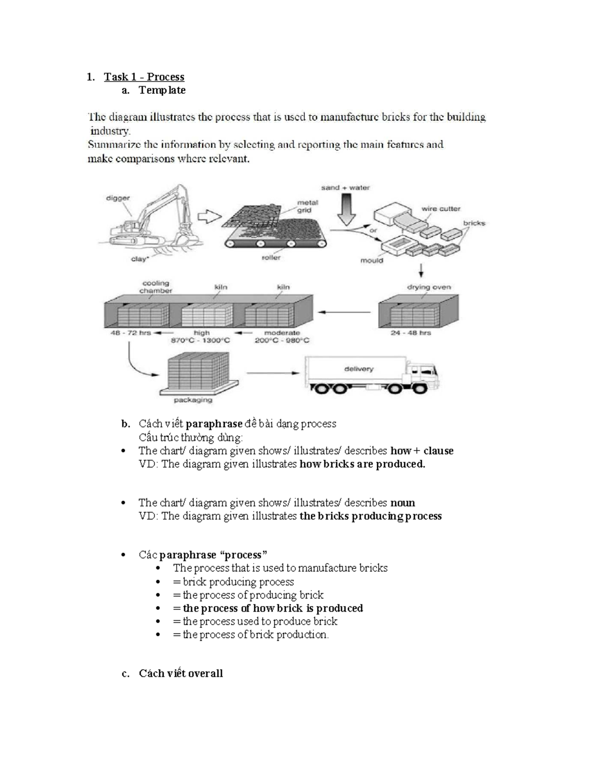 1. Task 1: Paraphrasing Process for Brick Production - Studocu