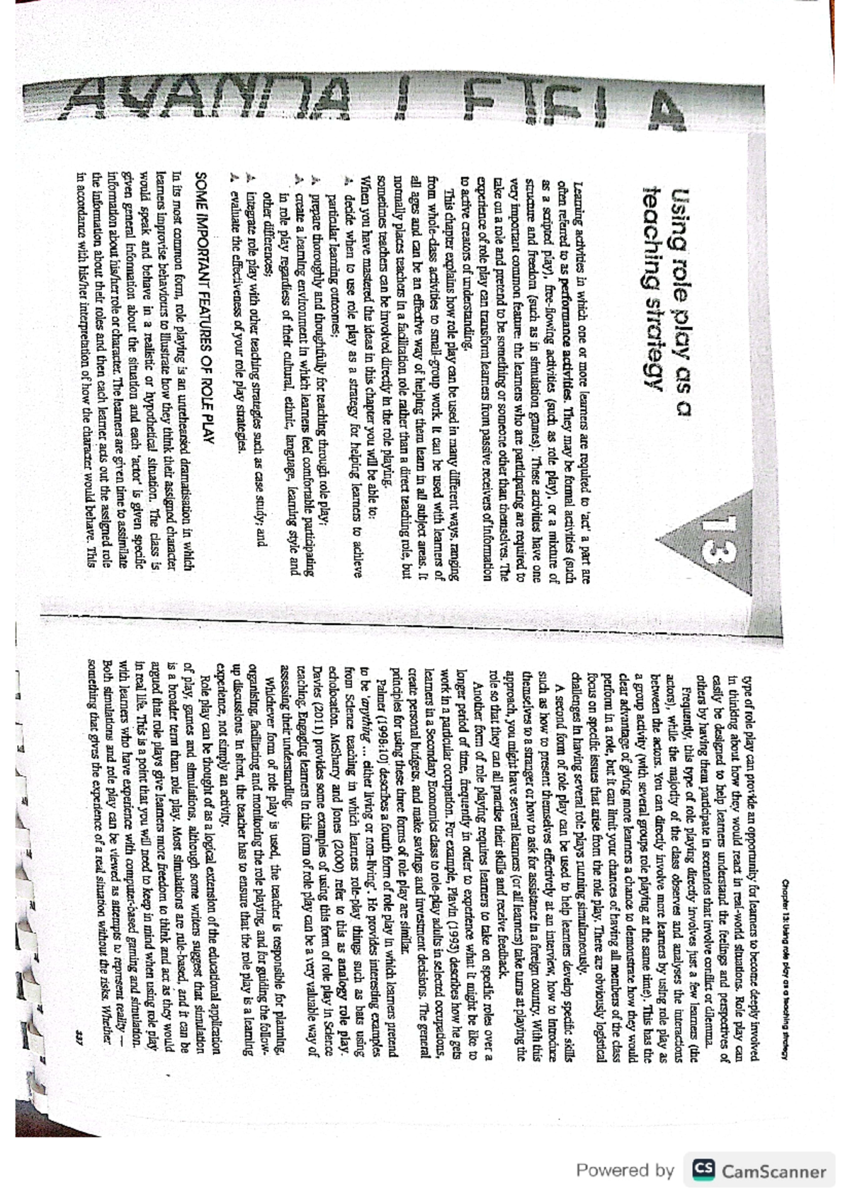 Chapter 13: Enhancing Learning Through Role Play Strategies (PRCC7412 ...