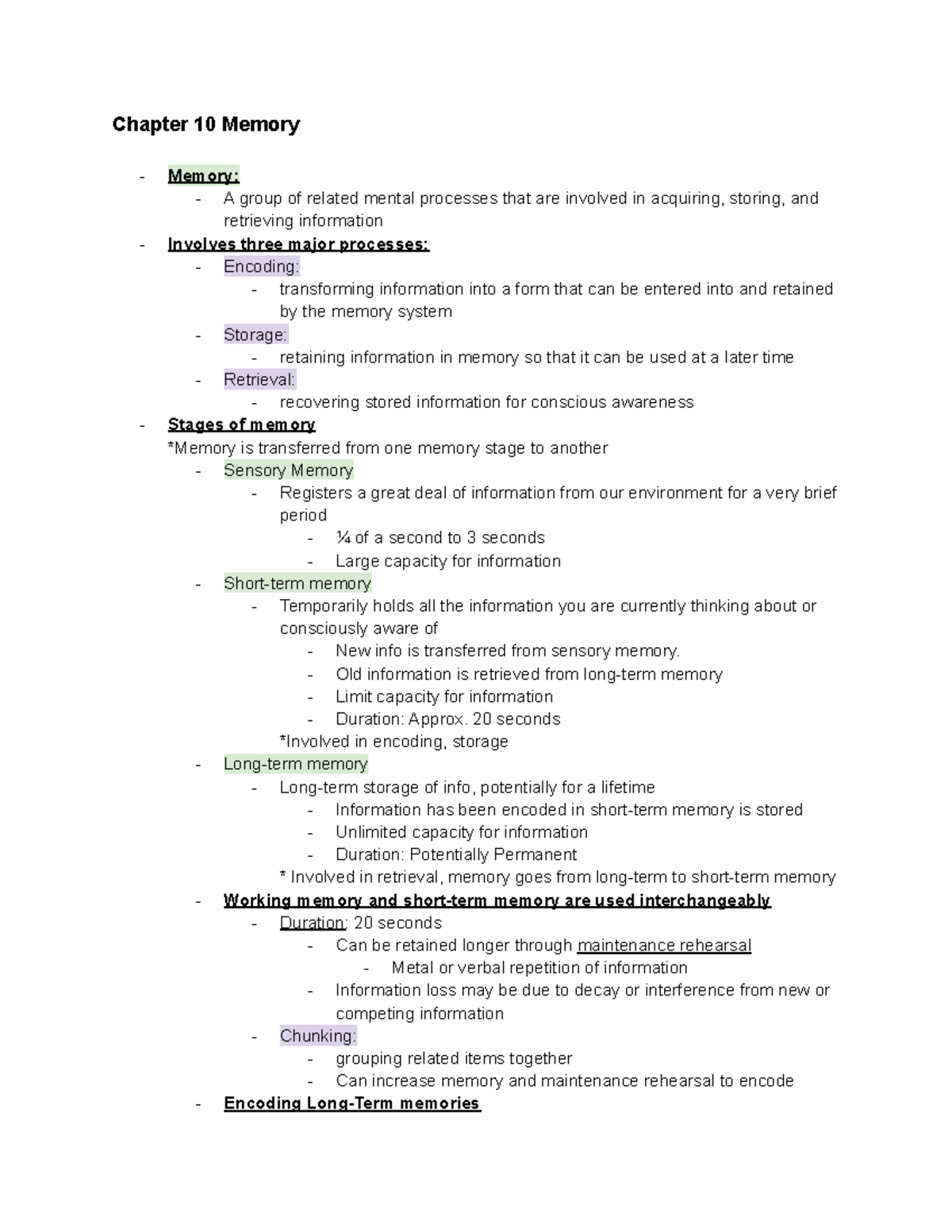 Psych Chapter 10 - Lecture by Dr.Jackson - Deprecated API usage: The ...