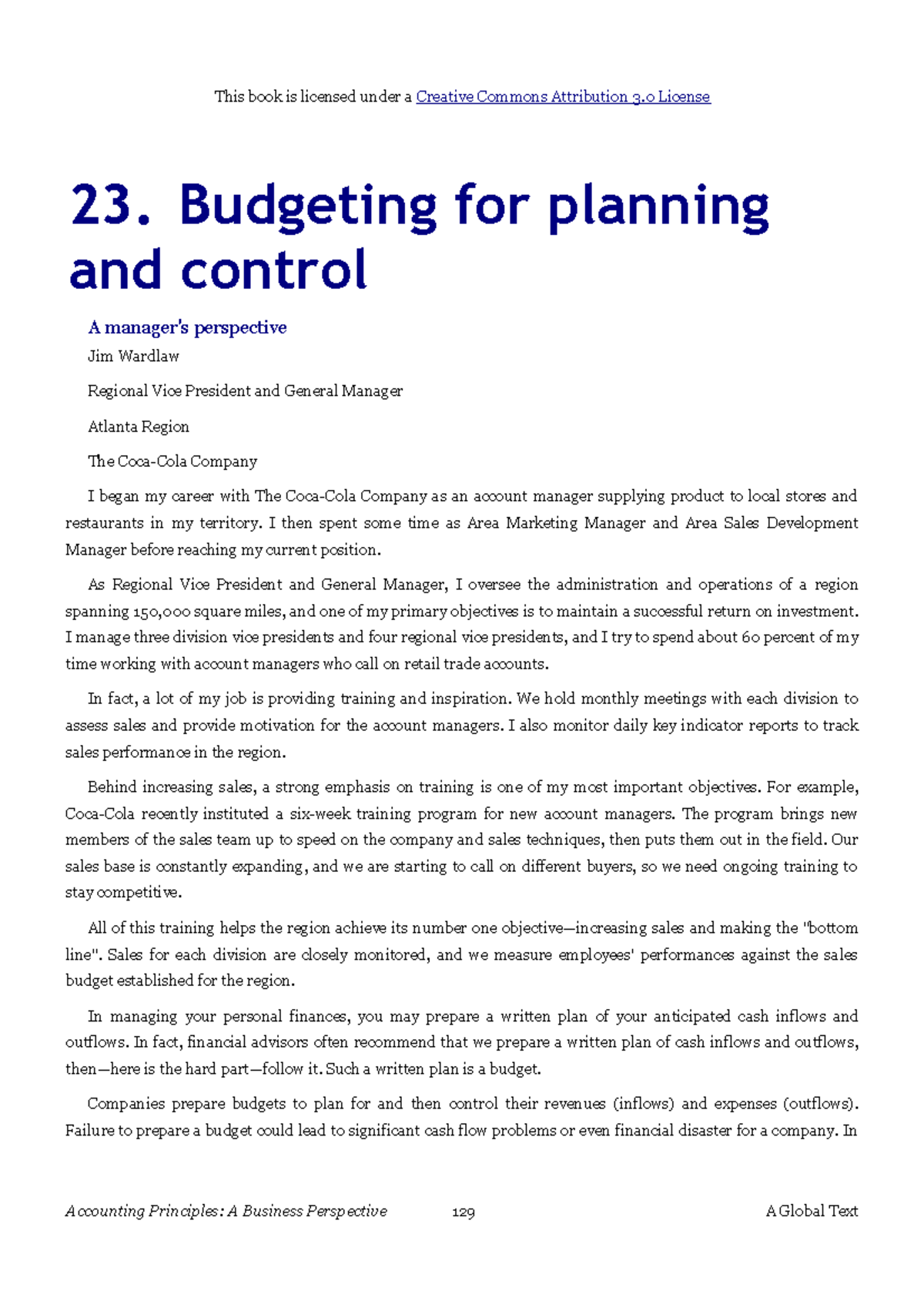 23. Budgeting for Planning and Control: A Comprehensive Overview - Studocu