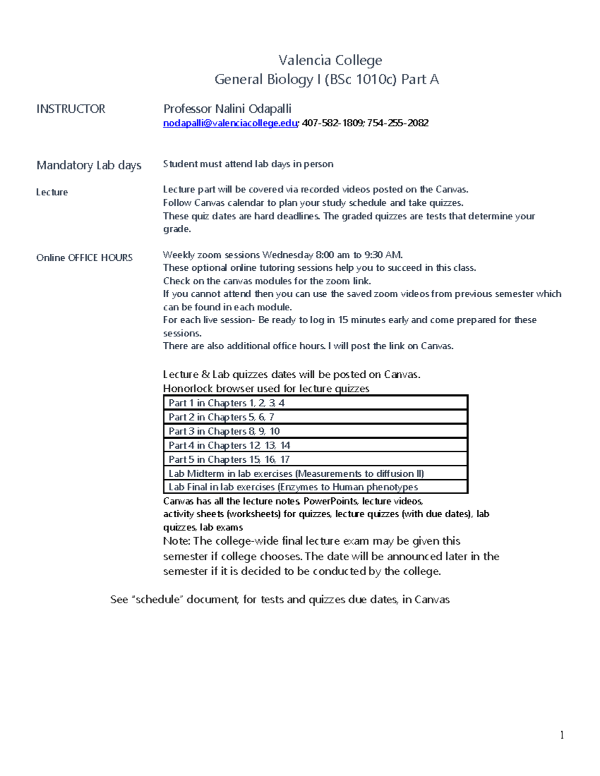 BSc 1010c Syllabus - Spring 2023 Mixed Mode Overview - Studocu