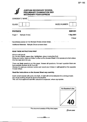 9749 JC2 Final Recap PWS - JC2 Physics Practical Worksheet Name: - Studocu