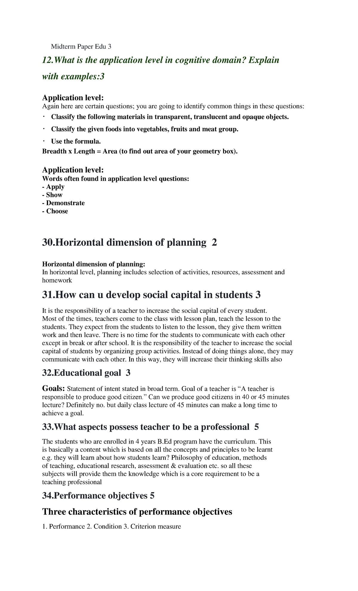 EDU 101 - Notes on Key Educational Theories & Policies - Studocu