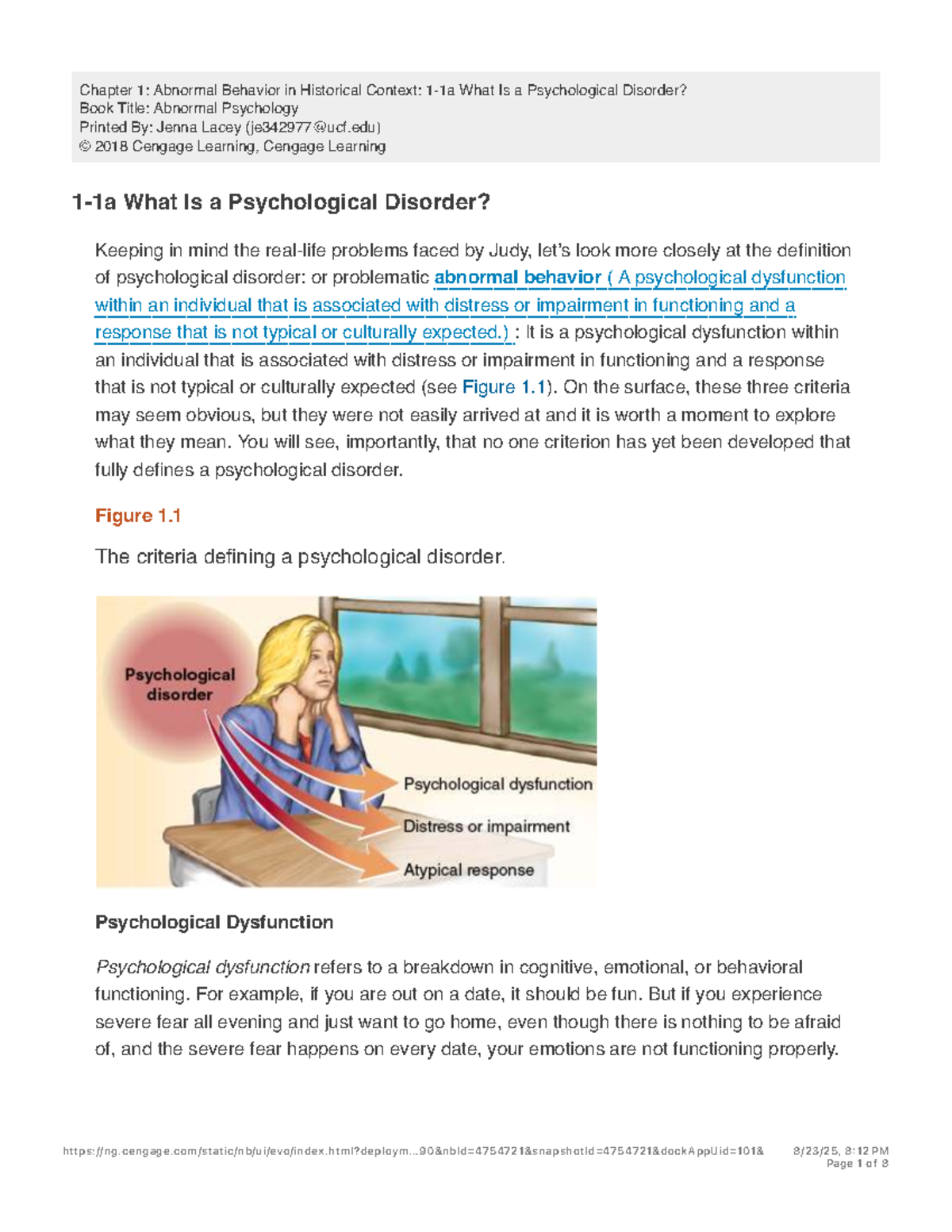 Chapter 1: Understanding Psychological Disorders in Abnormal Psychology ...