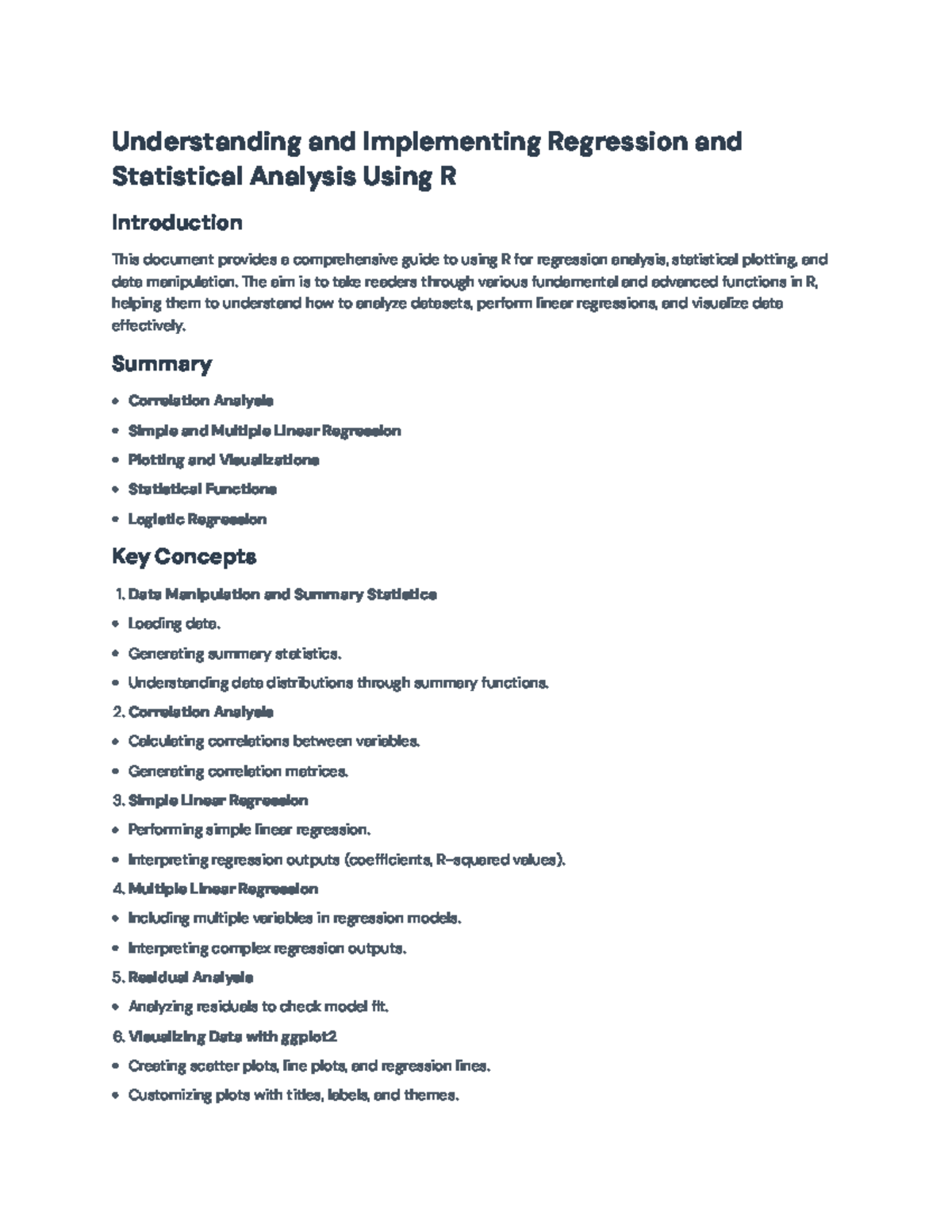 Comprehensive Guide to Regression & Statistical Analysis Using R ...