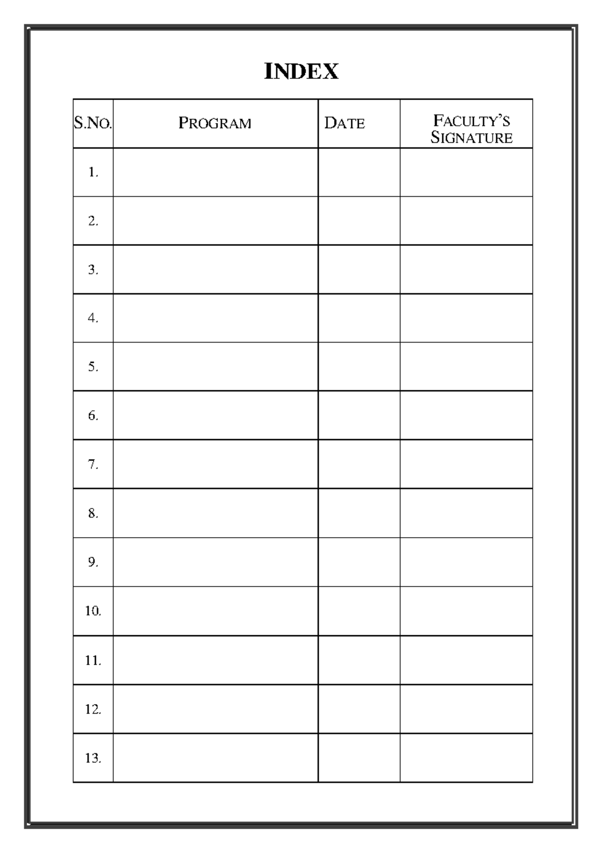 [DS Lab] - Index - foer educational purpose - B pharma 5th semester ...