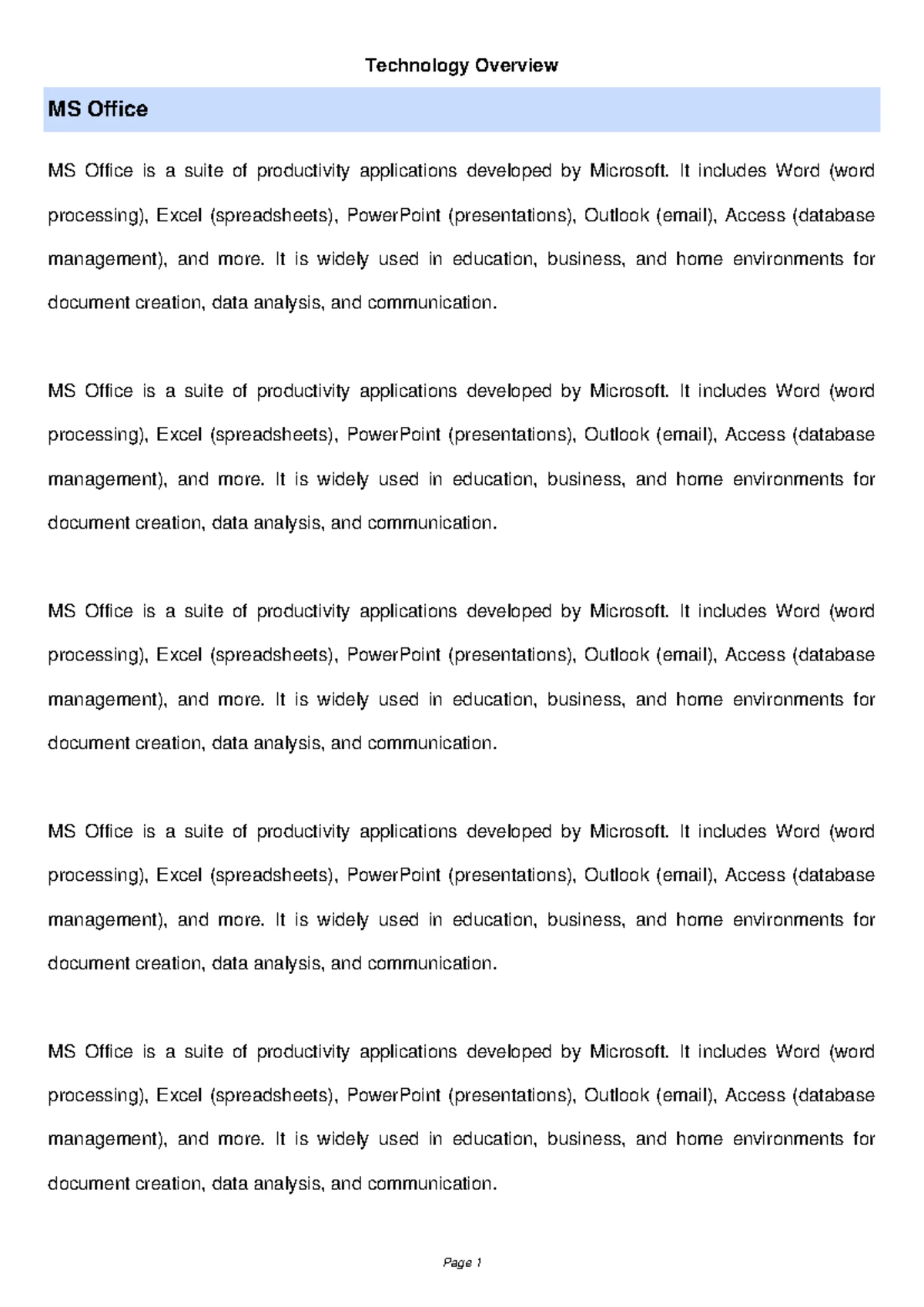 Understanding Modern Tech: A Guide to MS Office, Digitization, Mobile ...