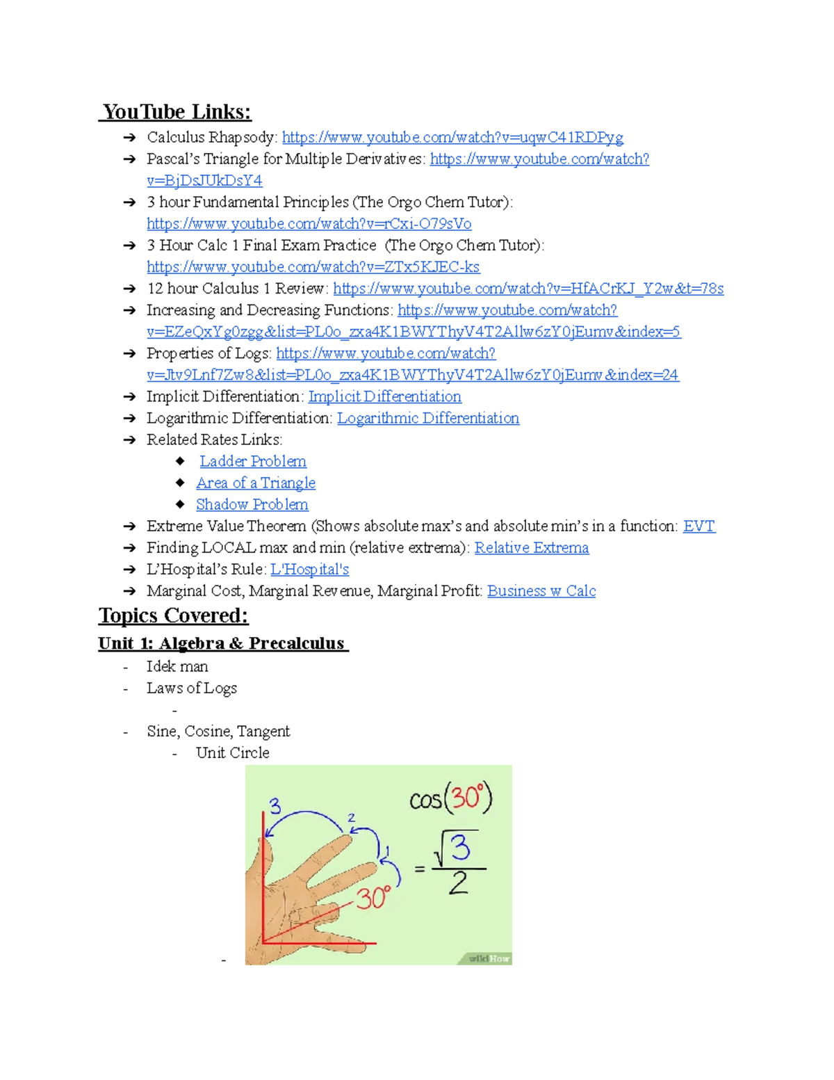 CALC 135 Final Exam Study Guide and Resources for Success - Studocu