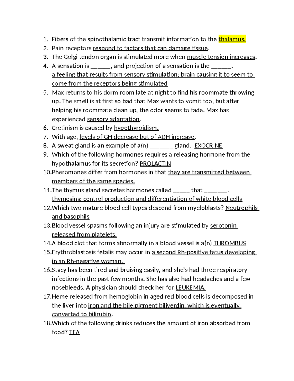 Final Review Notes for Biology 101: Key Concepts and Terms - Studocu