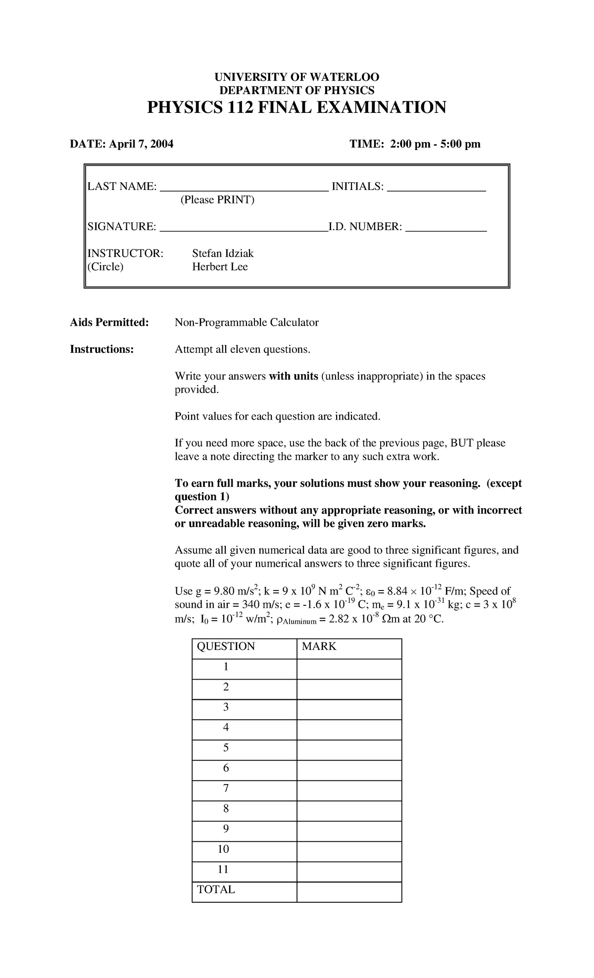 PHYS 112 - Winter 2025 Assignment 1: Harmonic Motion Problems - Studocu