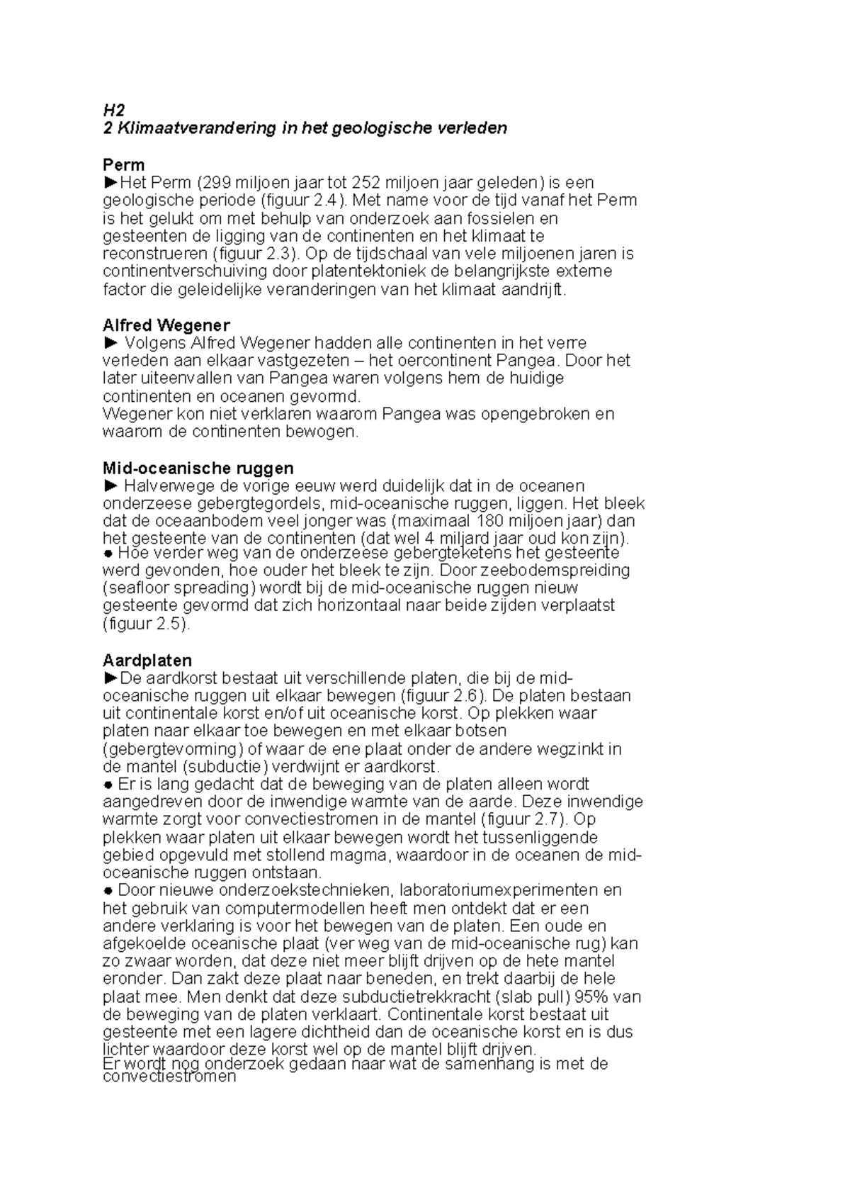 H2 2 Klimaatverandering in het Geologische Verleden: Perm Periode ...