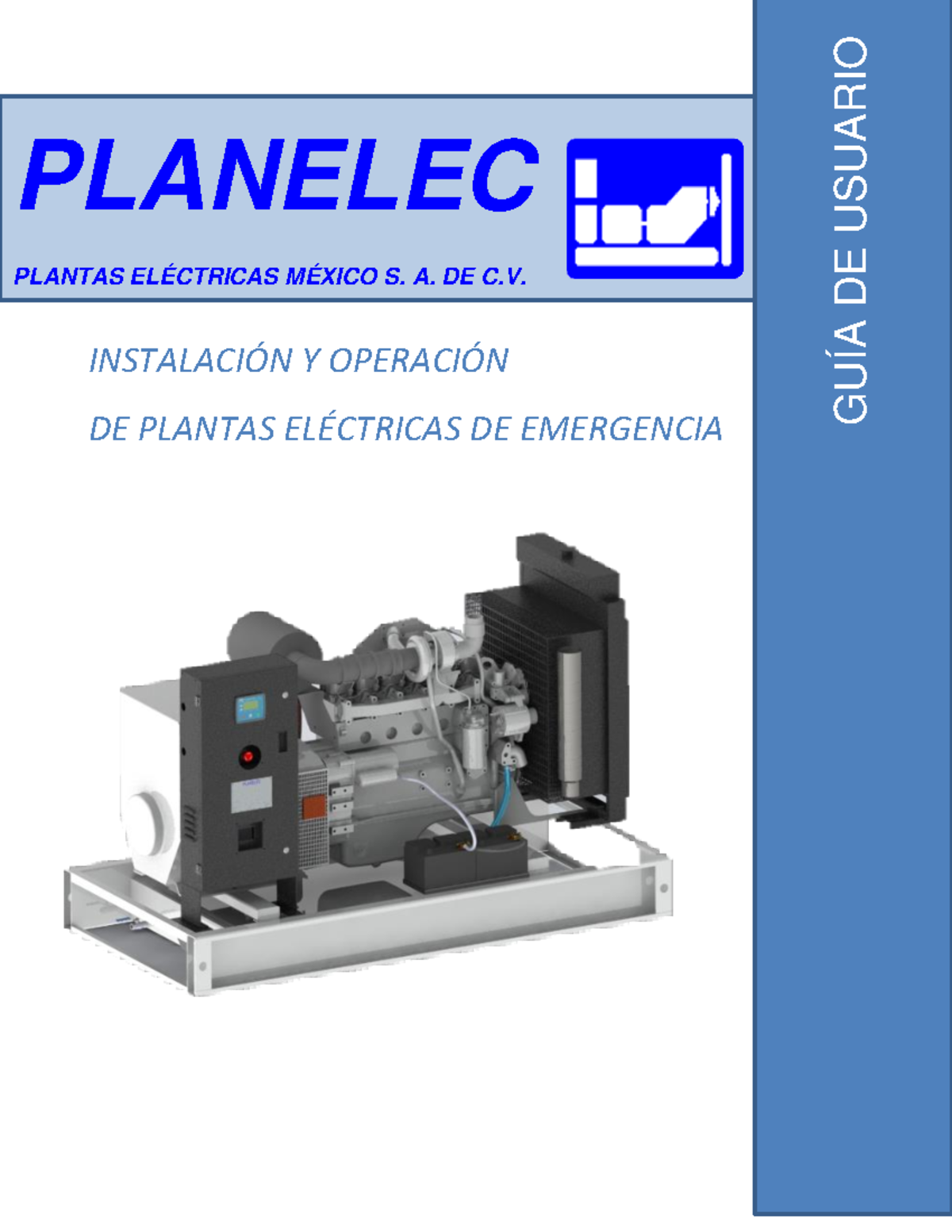 Guía de Usuario: Instalación y Operación de Plantas Eléctricas 2019 - Document Preview