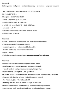 Phys 183 Final Exam Review: Understanding Our Universe and Galaxies ...