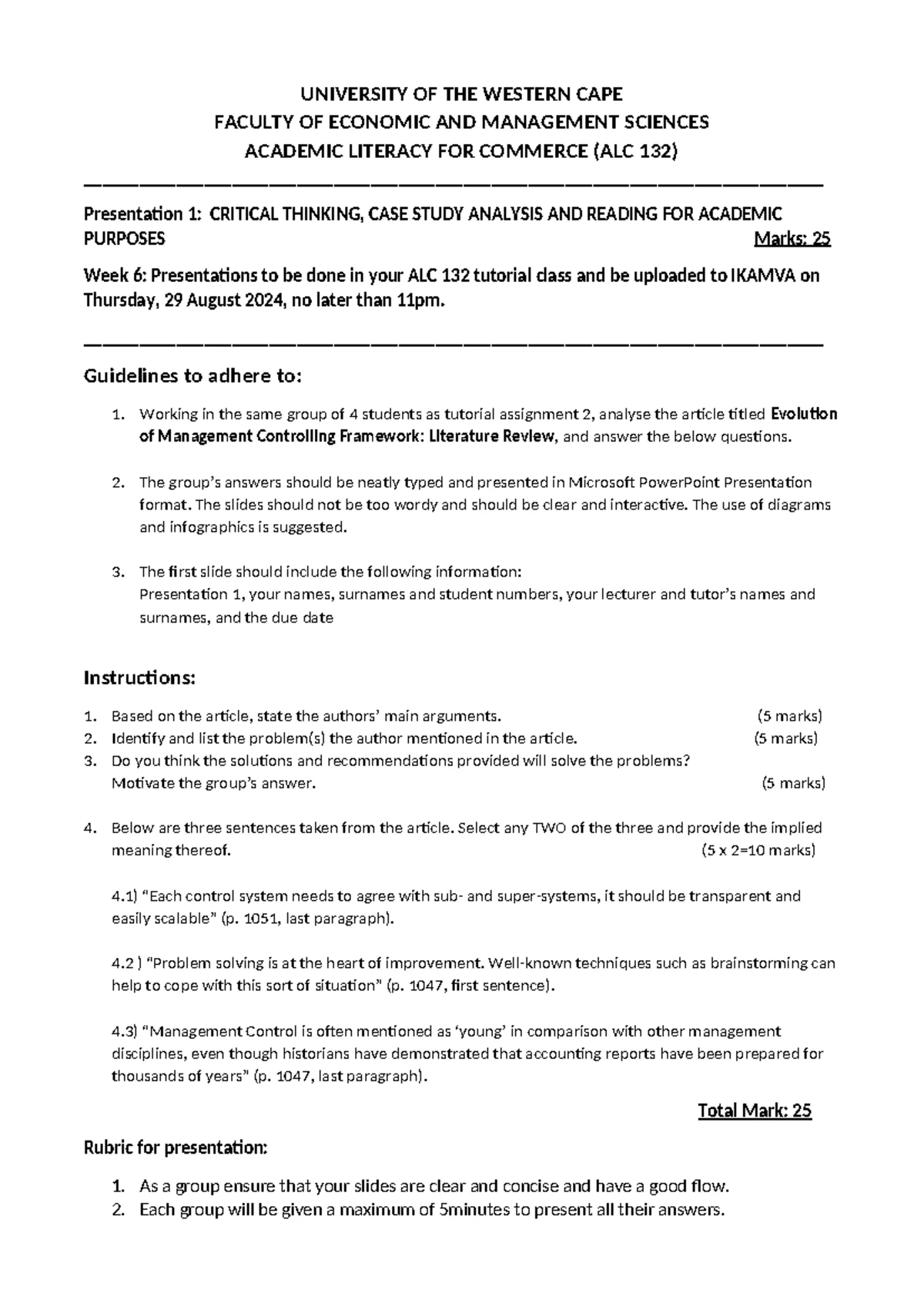 FIA 144 Week 3 Tutorial 1: Accounting Equation Exercises - Studocu