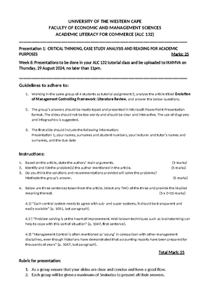 Example of mind map - ALC PUA individual assignment - CRITICALLY ...