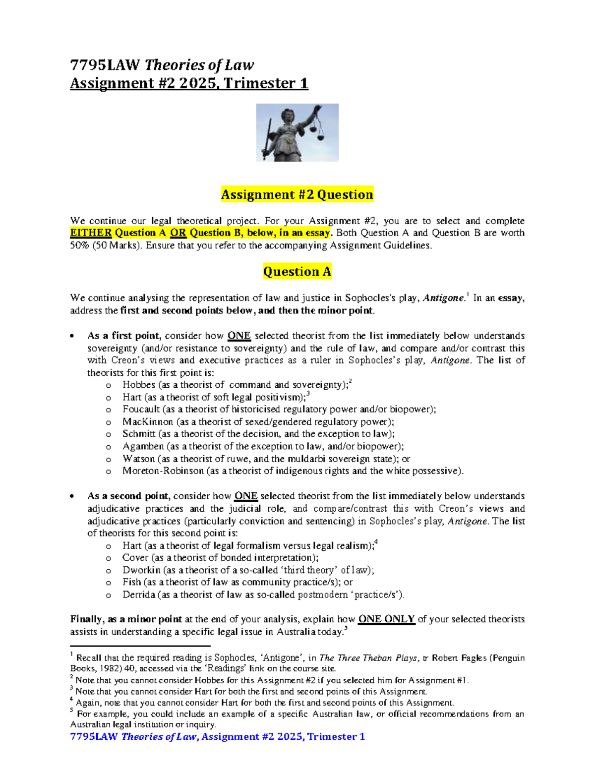 7795LAW Theories of Law Assignment 2025: Essay Questions Analysis - Studocu