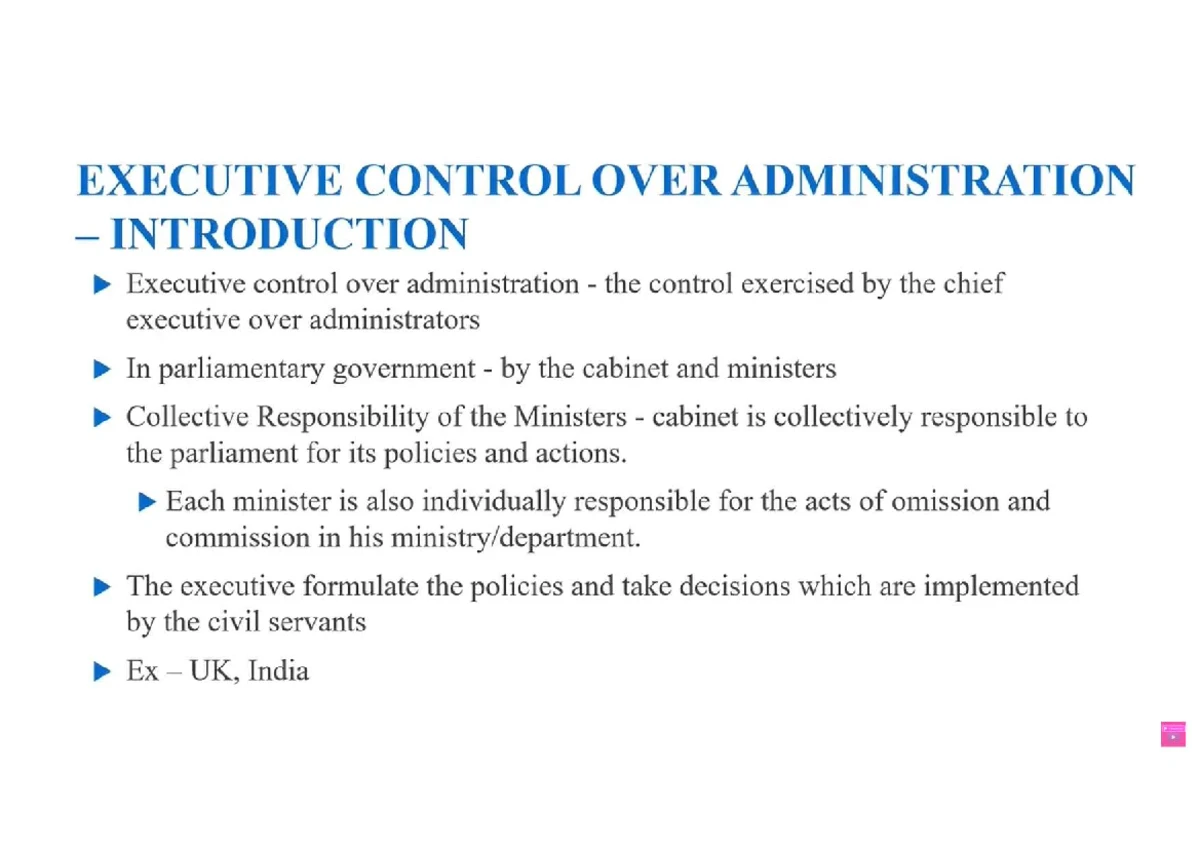 Legislative Control in Public Administration: UGC I UPSC I - Studocu