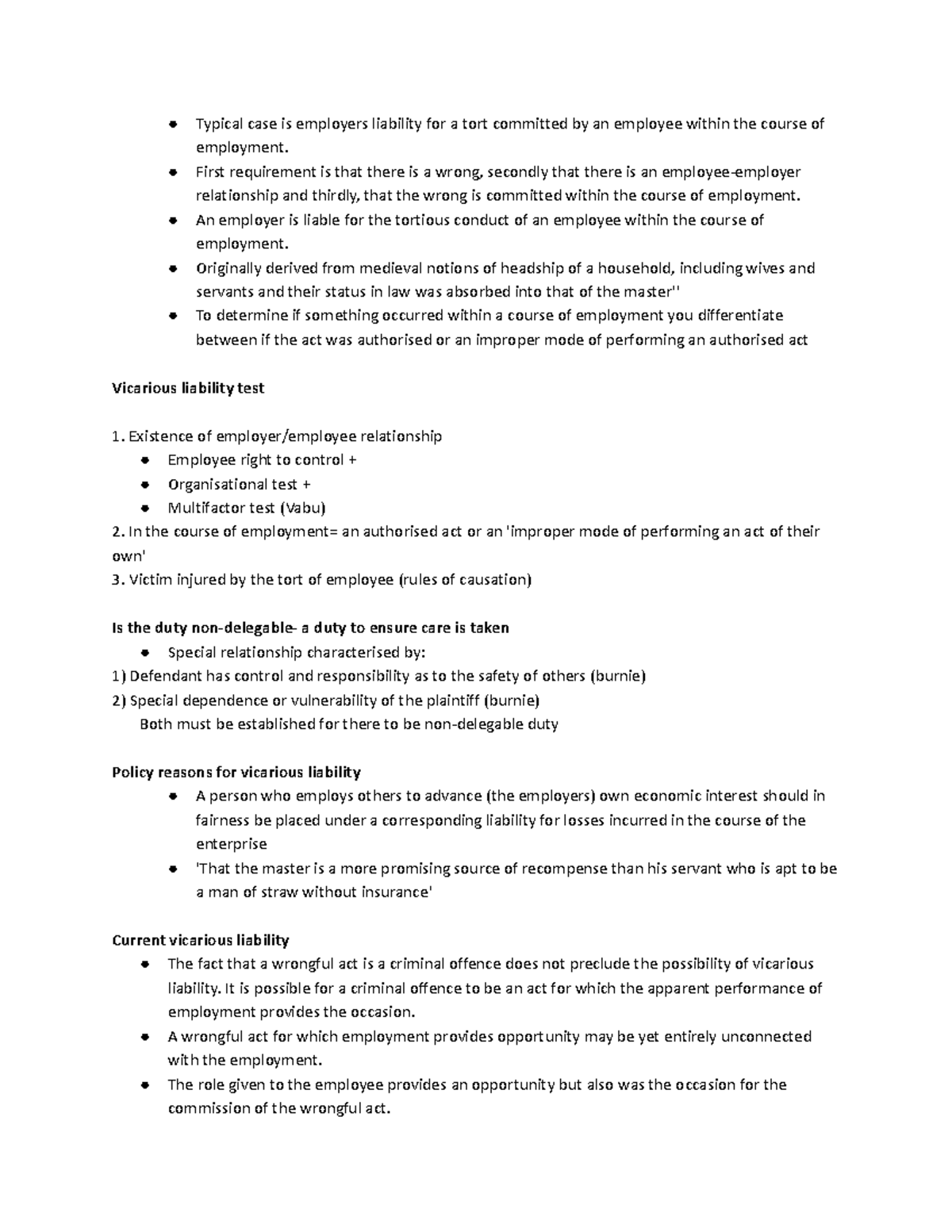 Vicarious Liability in Employment Law: Key Concepts & Case Studies ...