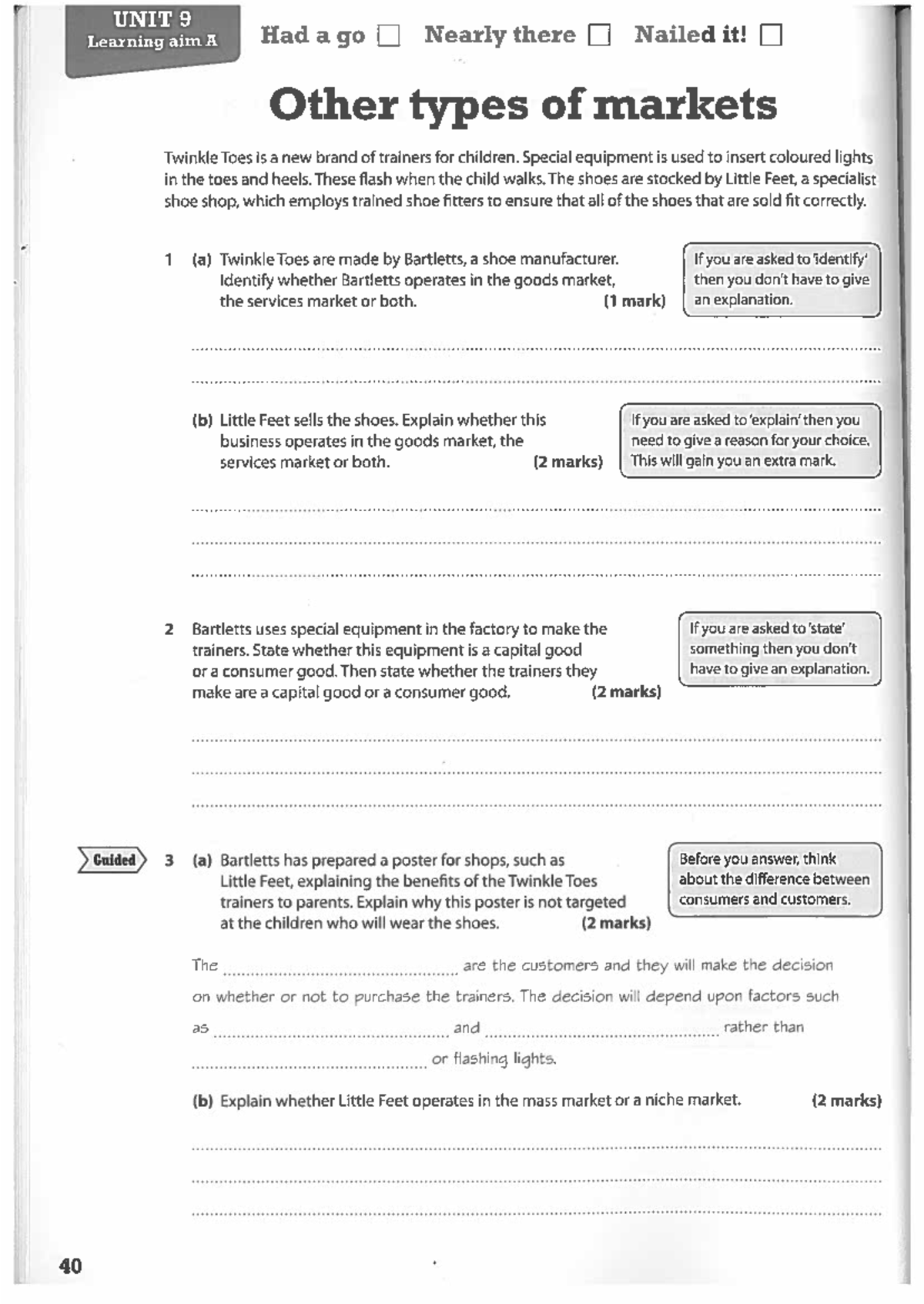 Final Exam Review Notes for Course Code: ABC123 - UNIT 9 Learning aim A ...