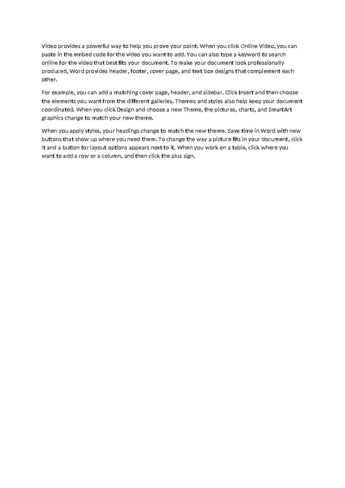 Video Integration and Document Design Tips - Random Text - Studocu