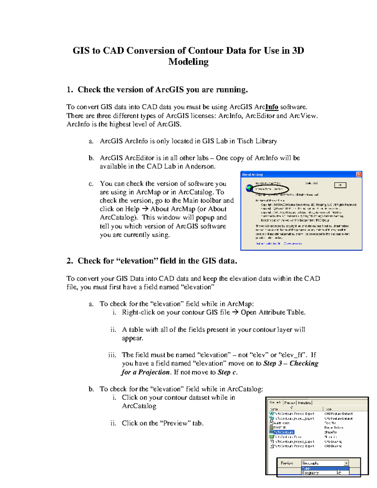 Converting GIS Contours to CAD for 3D Modeling Guide - Studocu