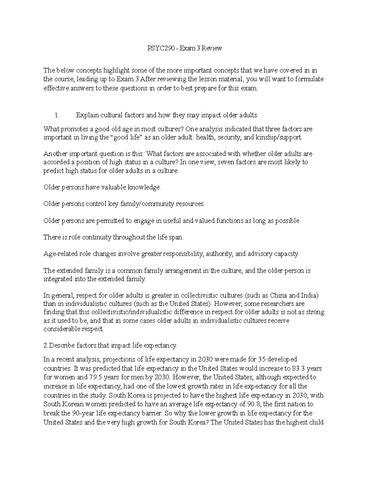 PSYC290 Exam 1 Comprehensive Study Guide Revised MAR24 - Studocu