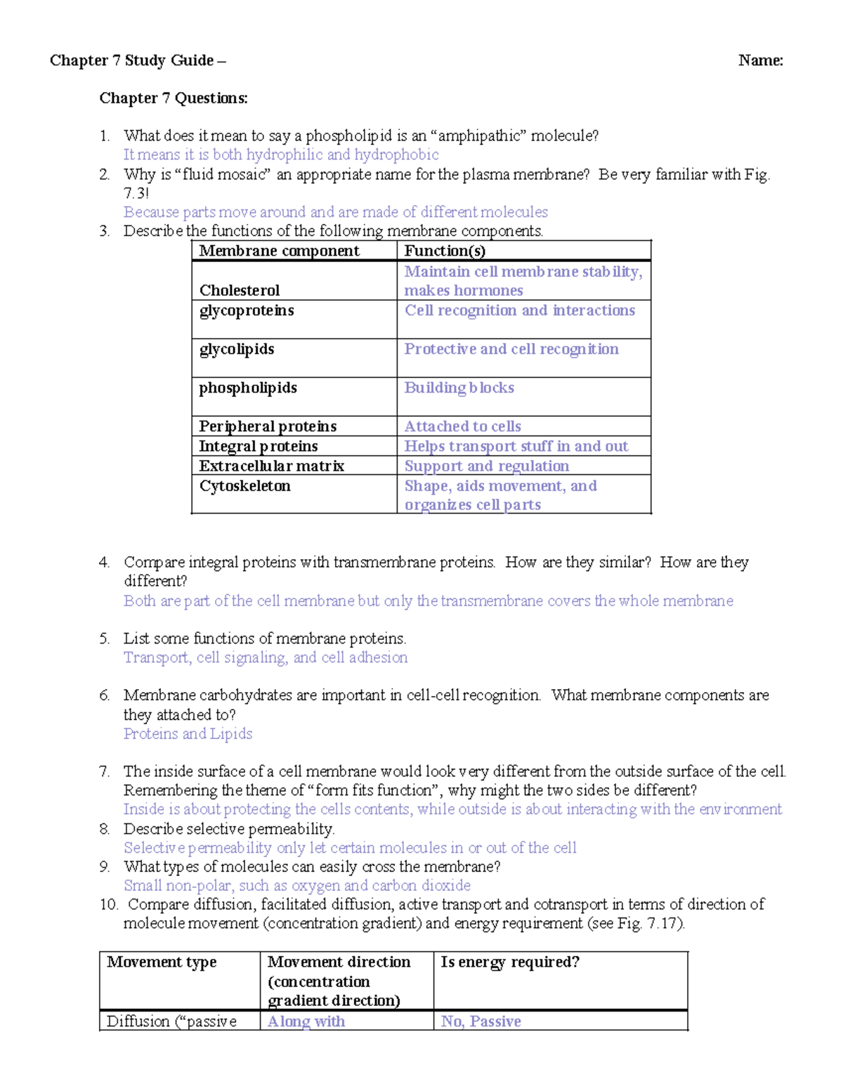 Study Guide Chapter 7 - Chapter 7 Study Guide – Name: Chapter 7 ...