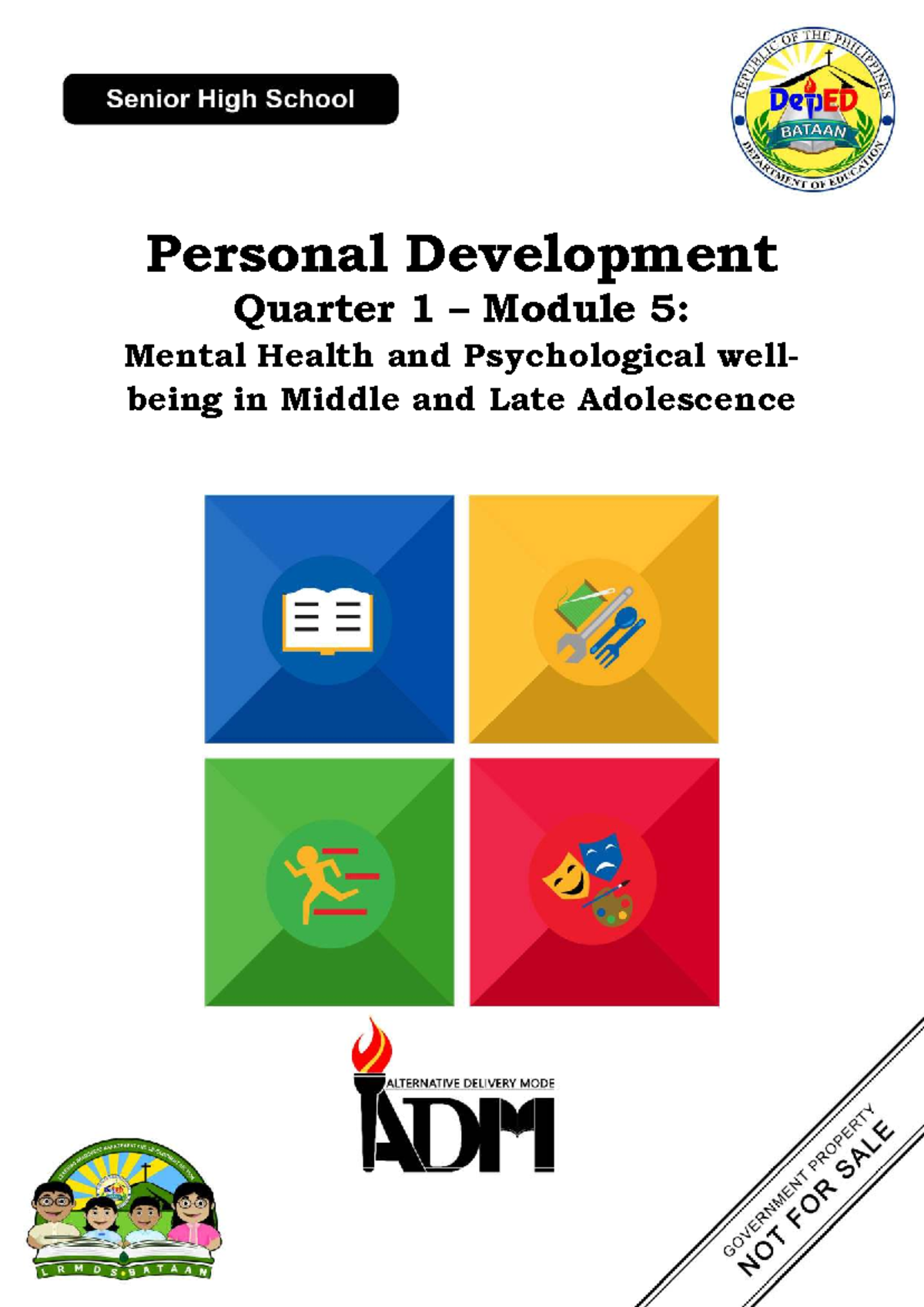 Perdev 11 Q1 Mod 5: Mental Health & Wellbeing in Adolescence - Studocu