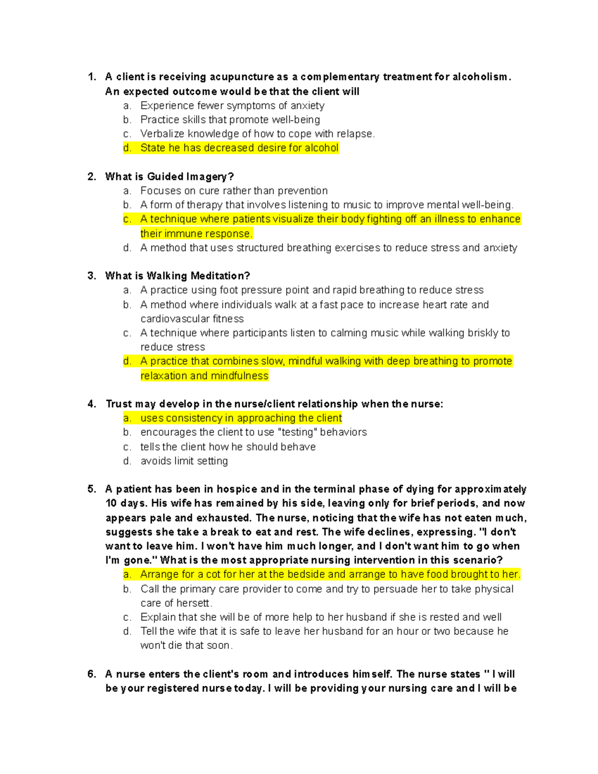 NUR 2890 Midterm Exam Prep: Essential Nursing Care Concepts and ...