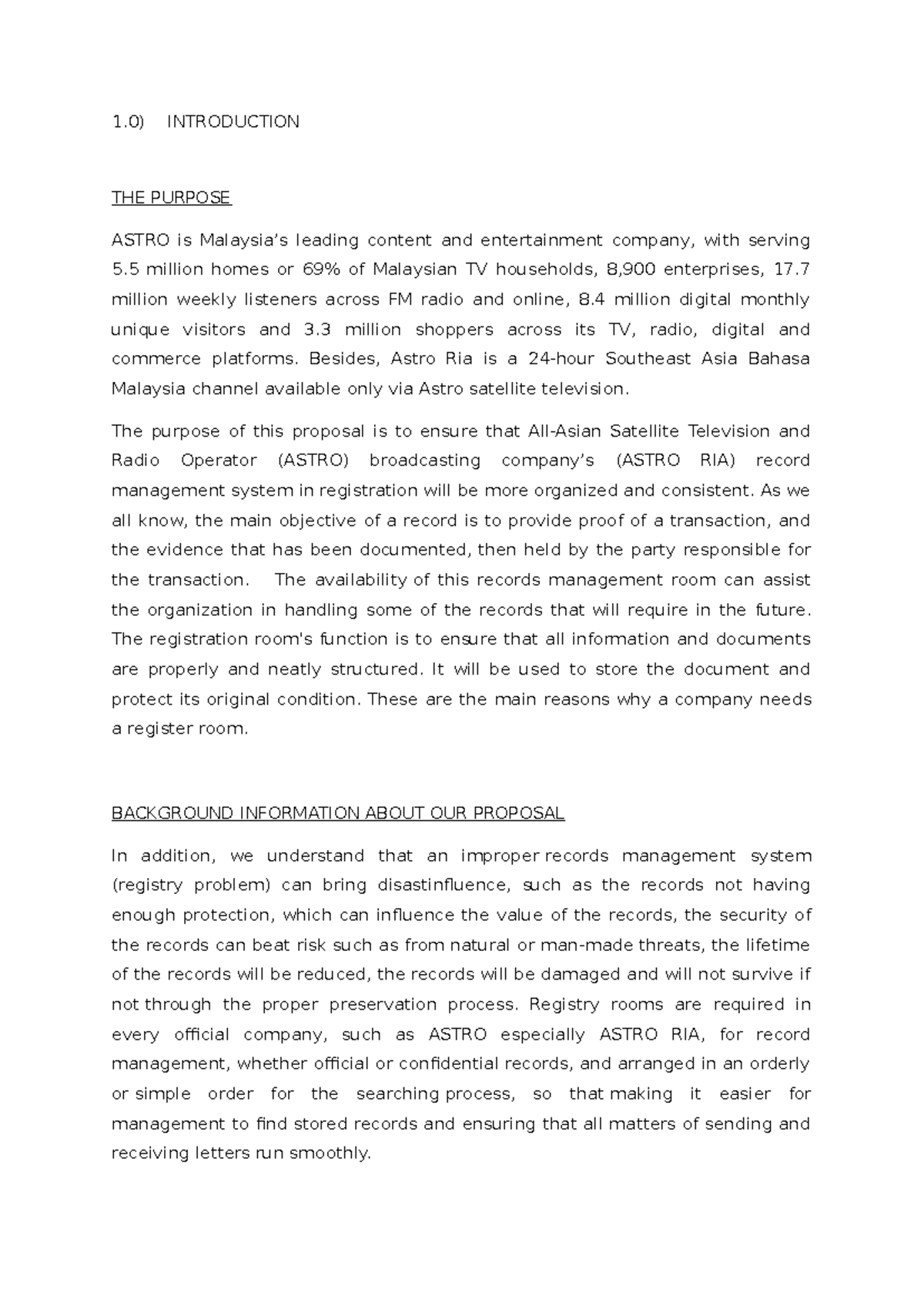 IMD161 Final Exam: Overview & Types of Registry Management at ASTRO ...