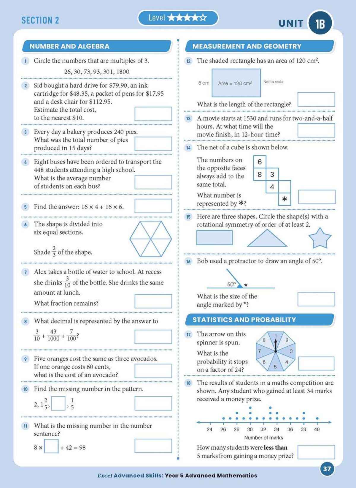 MATH 5 Final Exam: Number, Algebra, Measurement & Geometry - Studocu