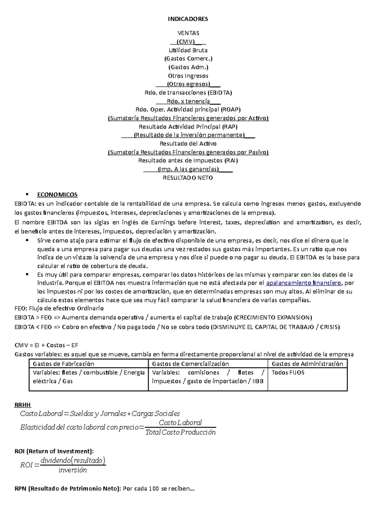 Indicadores De Contabilidad Gerencial 2023 Análisis Financiero