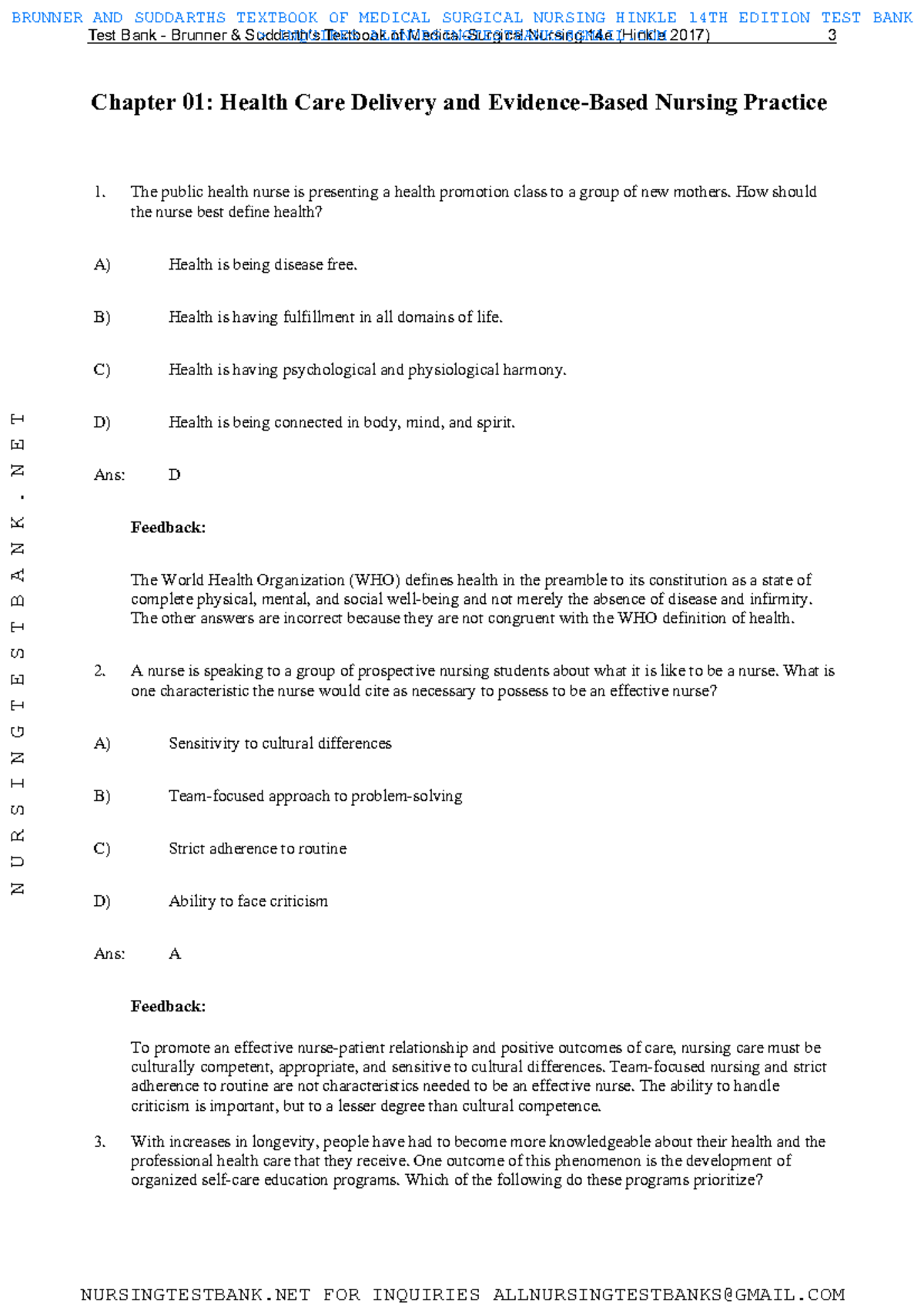 Med Surg Test Bank - Key Concepts in Health Care & Nursing Practice ...