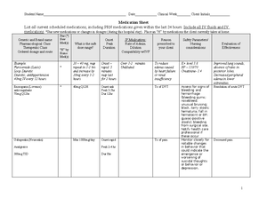 MB Med Sheet - day 1 - medicine - COMMON POSTPARTUM MEDICATIONS Student ...