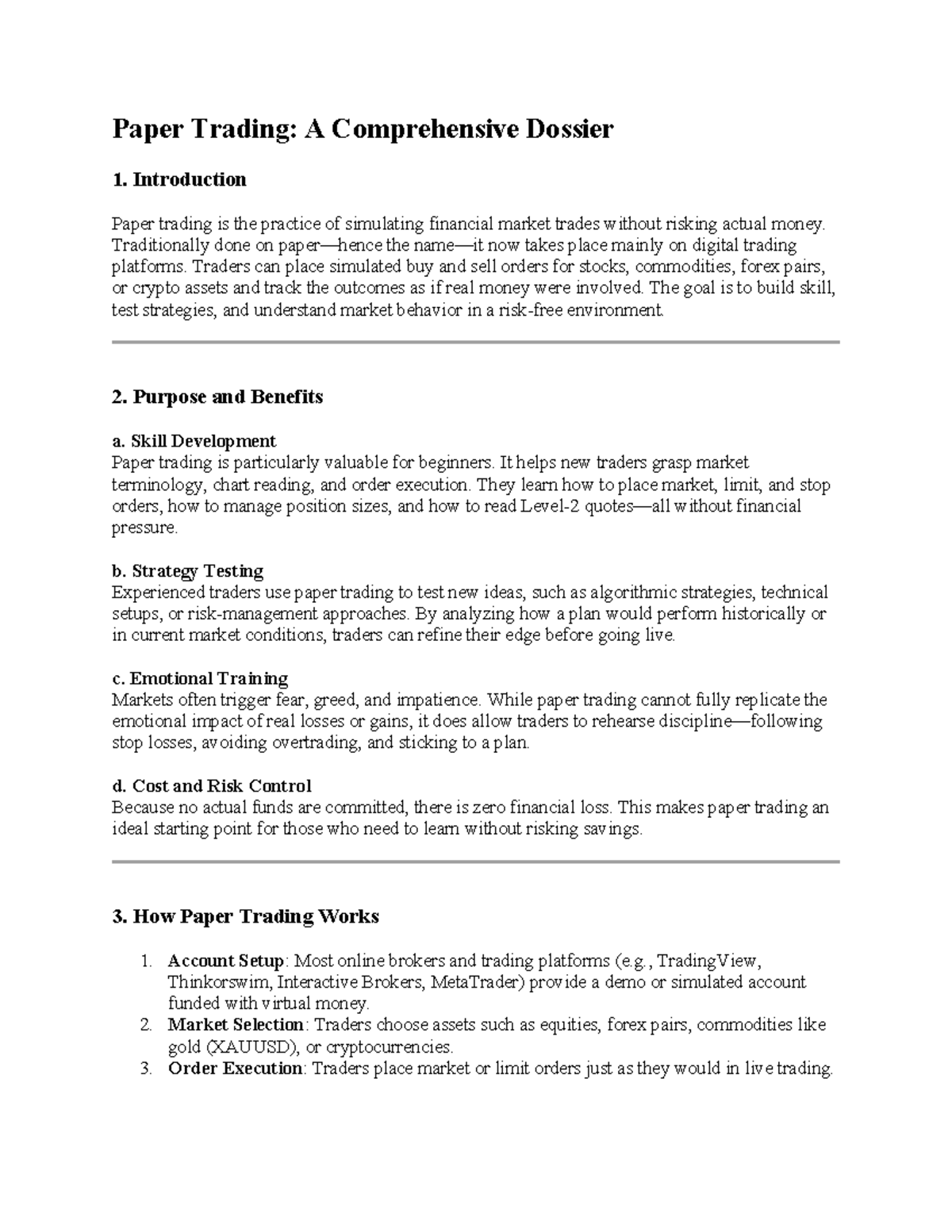 Paper Trading: A Comprehensive Guide to Simulated Trading Techniques ...