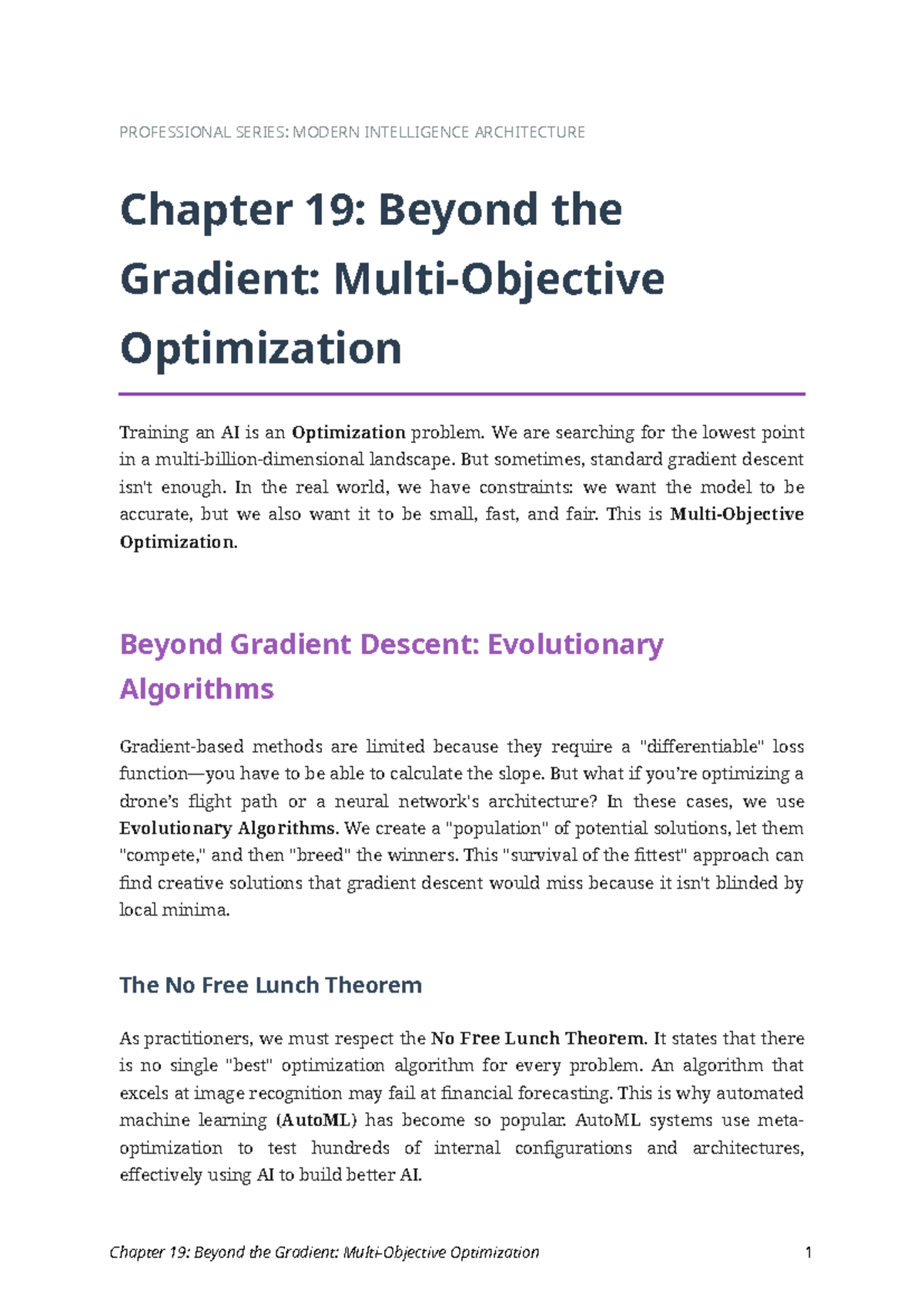 PROFESSIONAL SERIES: MODERN INTELLIGENCE ARCHITECTURE Chapter 19 ...