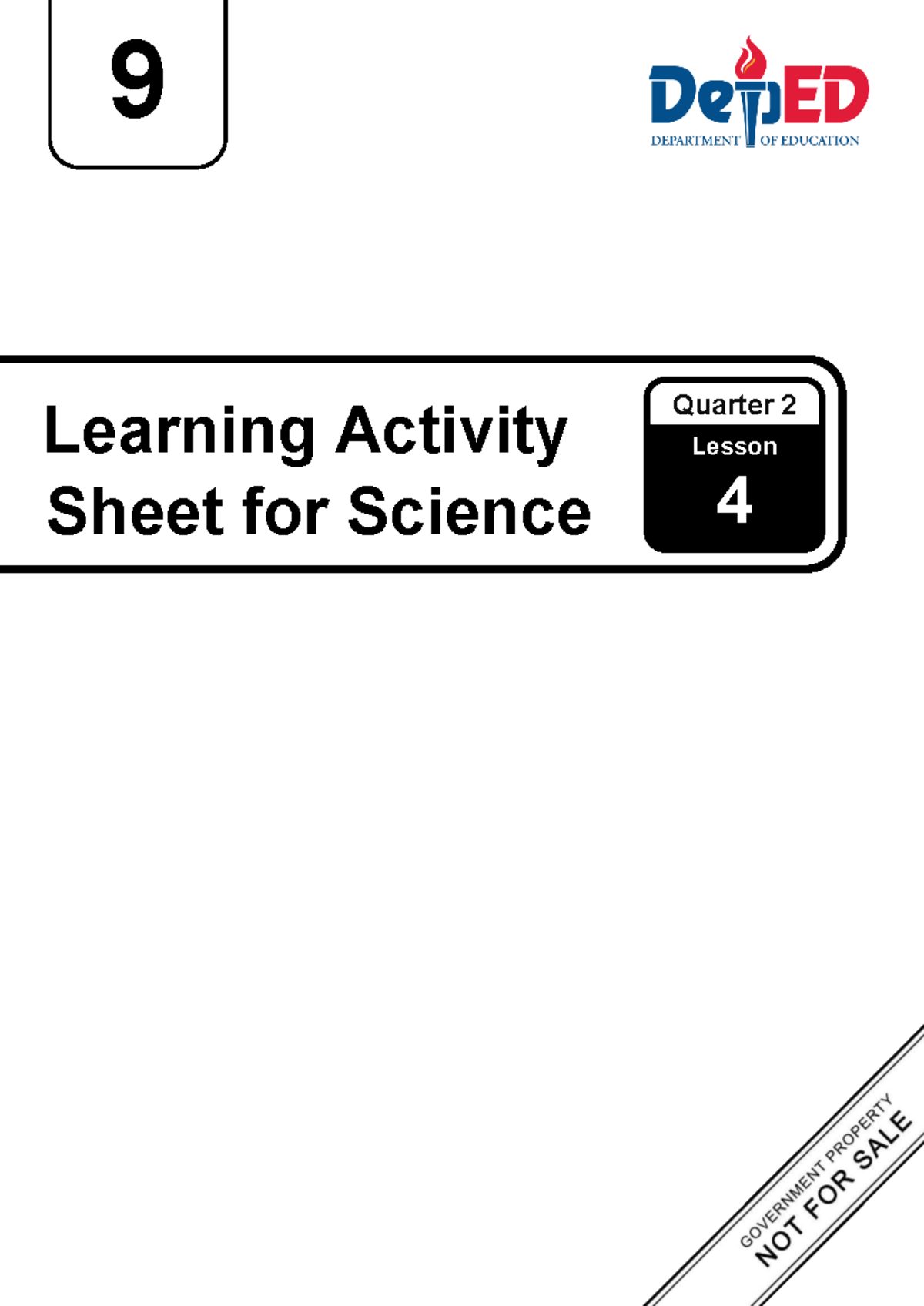Science 9 Q2 Lesson 4: Geologic Time Scale Activity Sheet - Studocu