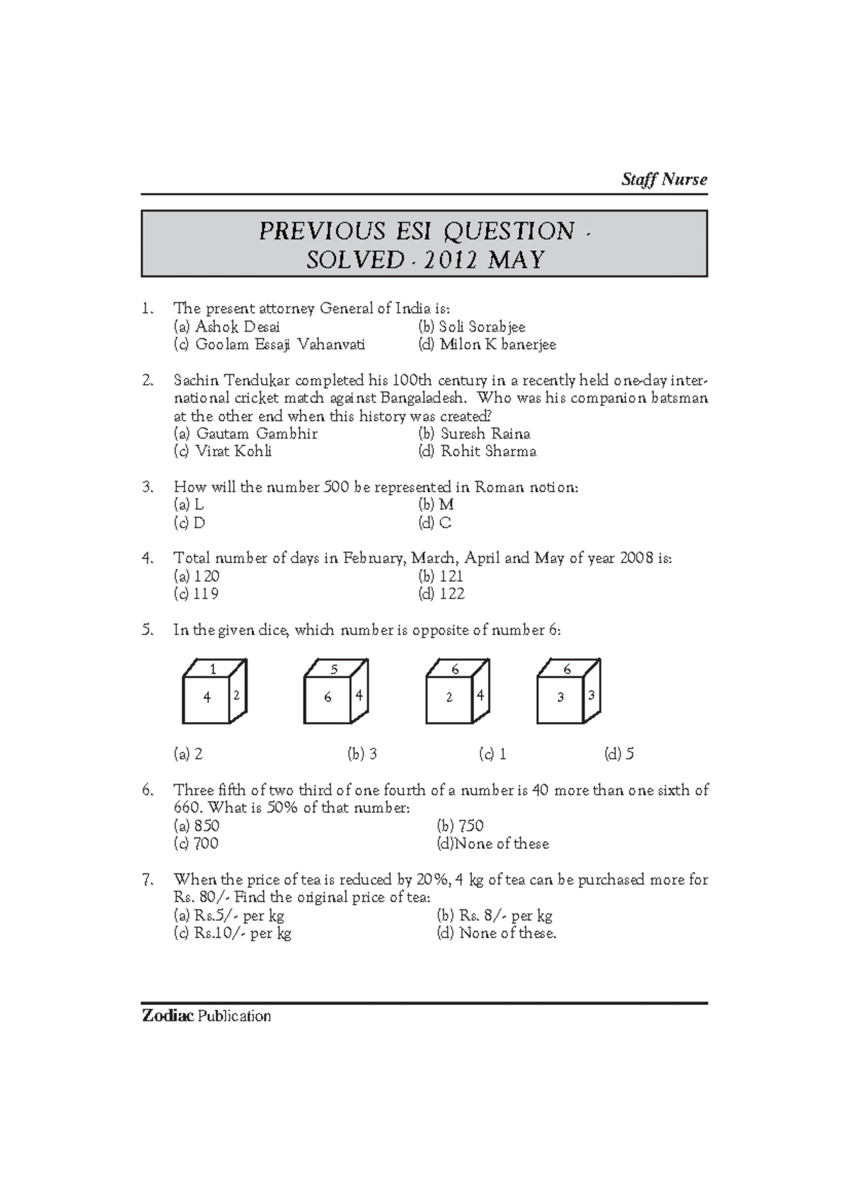 NURS 101: Nursing MCQs for Staff Nurse Exam Preparation - Studocu