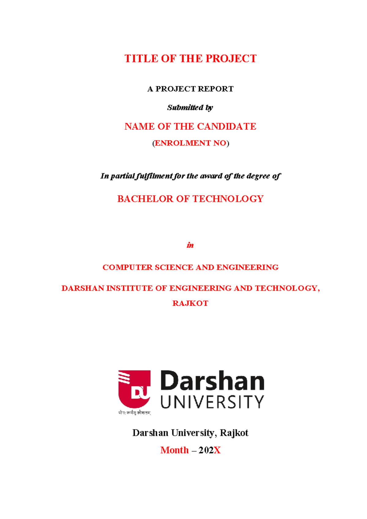 Part 1 Title Page - Computer engineering - TITLE OF THE PROJECT A ...