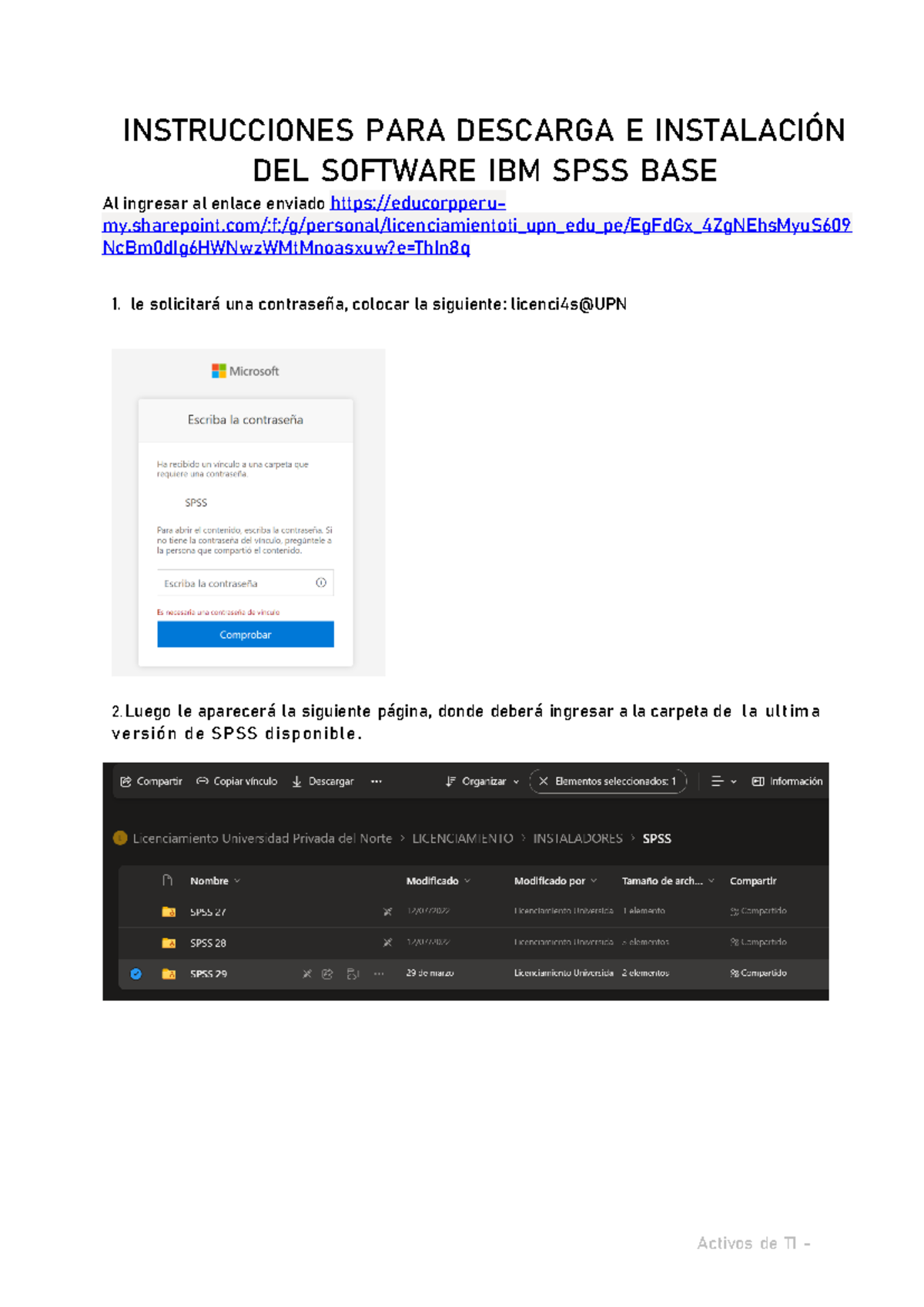 Instrucciones para Descarga e Instalación de IBM SPSS BASE [48380 ...