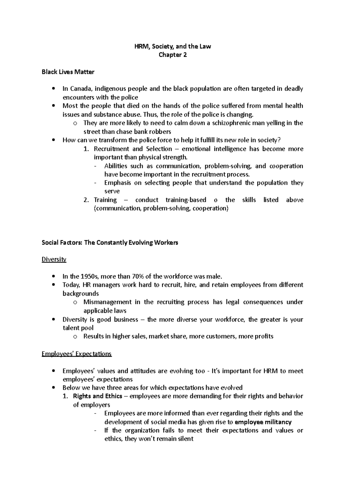 362 Ch 2 - Mana 362 - Human Resource Management Chapter 2 - HRM ...