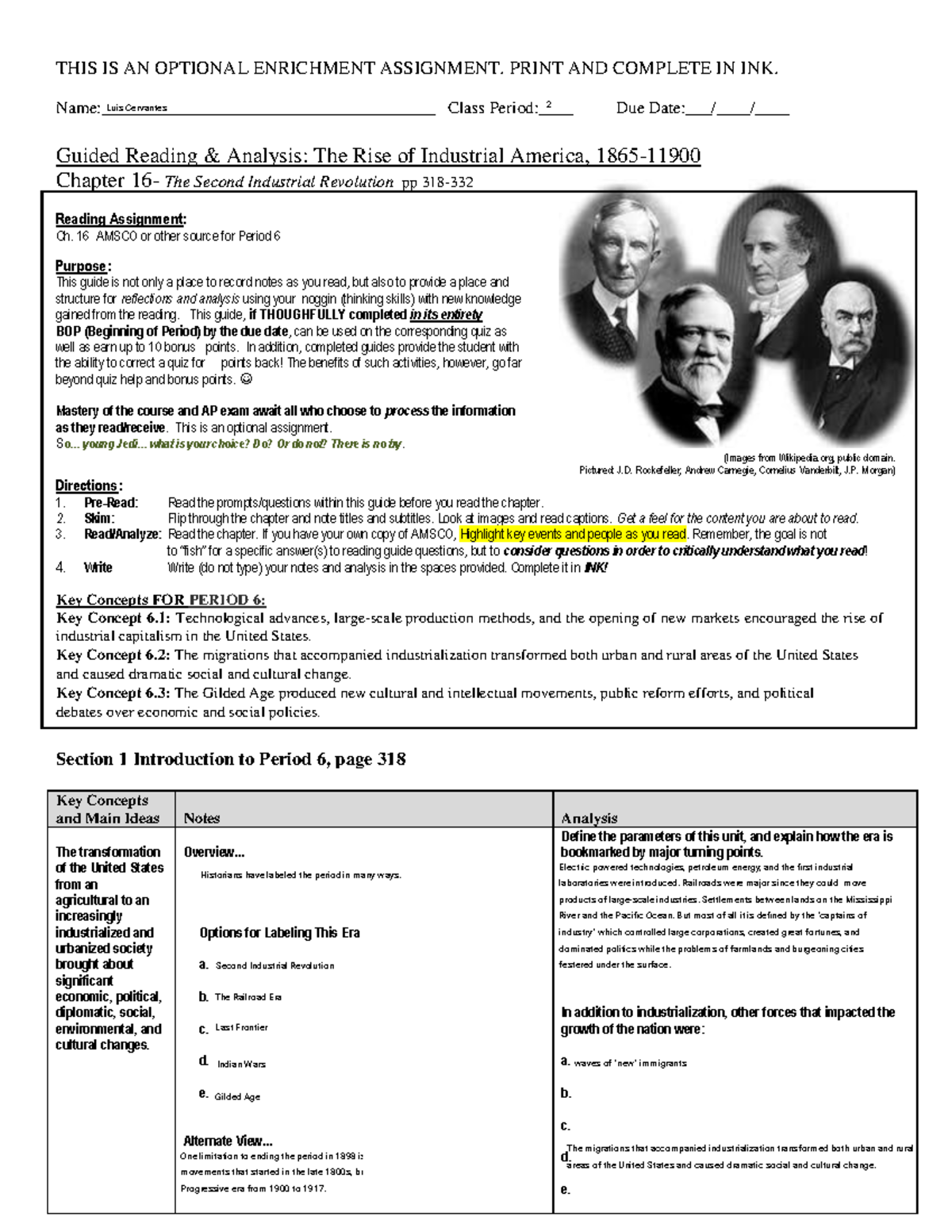 Kami Export - Luis Cervantes - Chapter 16 Study Guide - THIS IS AN ...