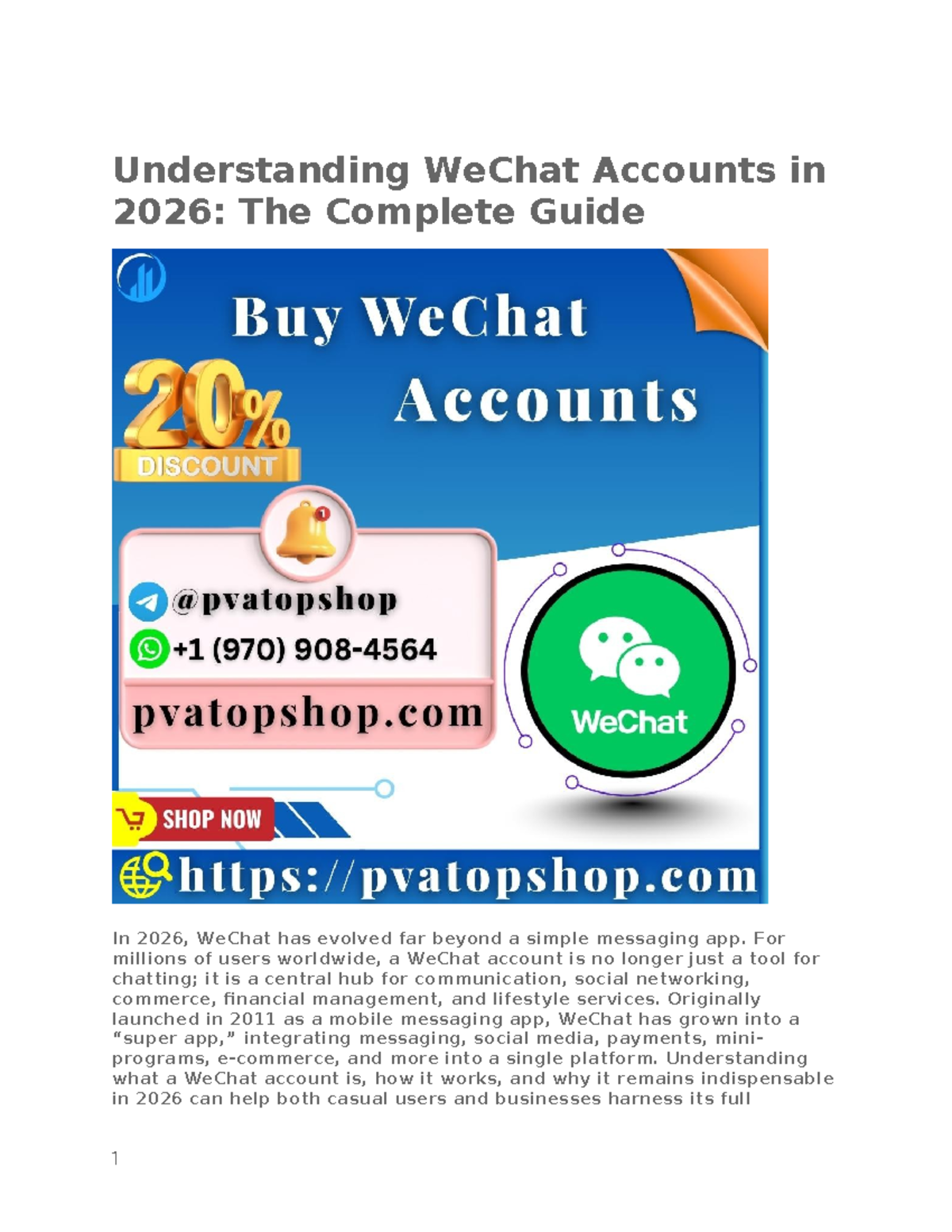 WeChat Accounts 2026: Buy Verified & Secure Options for Sale - Studocu