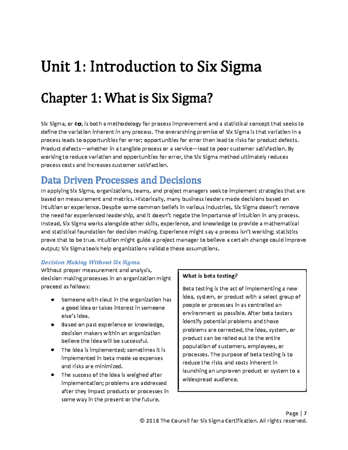 Effective Six Sigma Project Management: Problem Statement Essentials ...