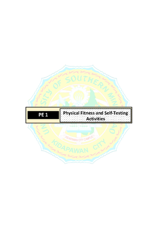 WEEK 3 Module PE 1 2020 - for fitness - Physical Fitness and Self ...