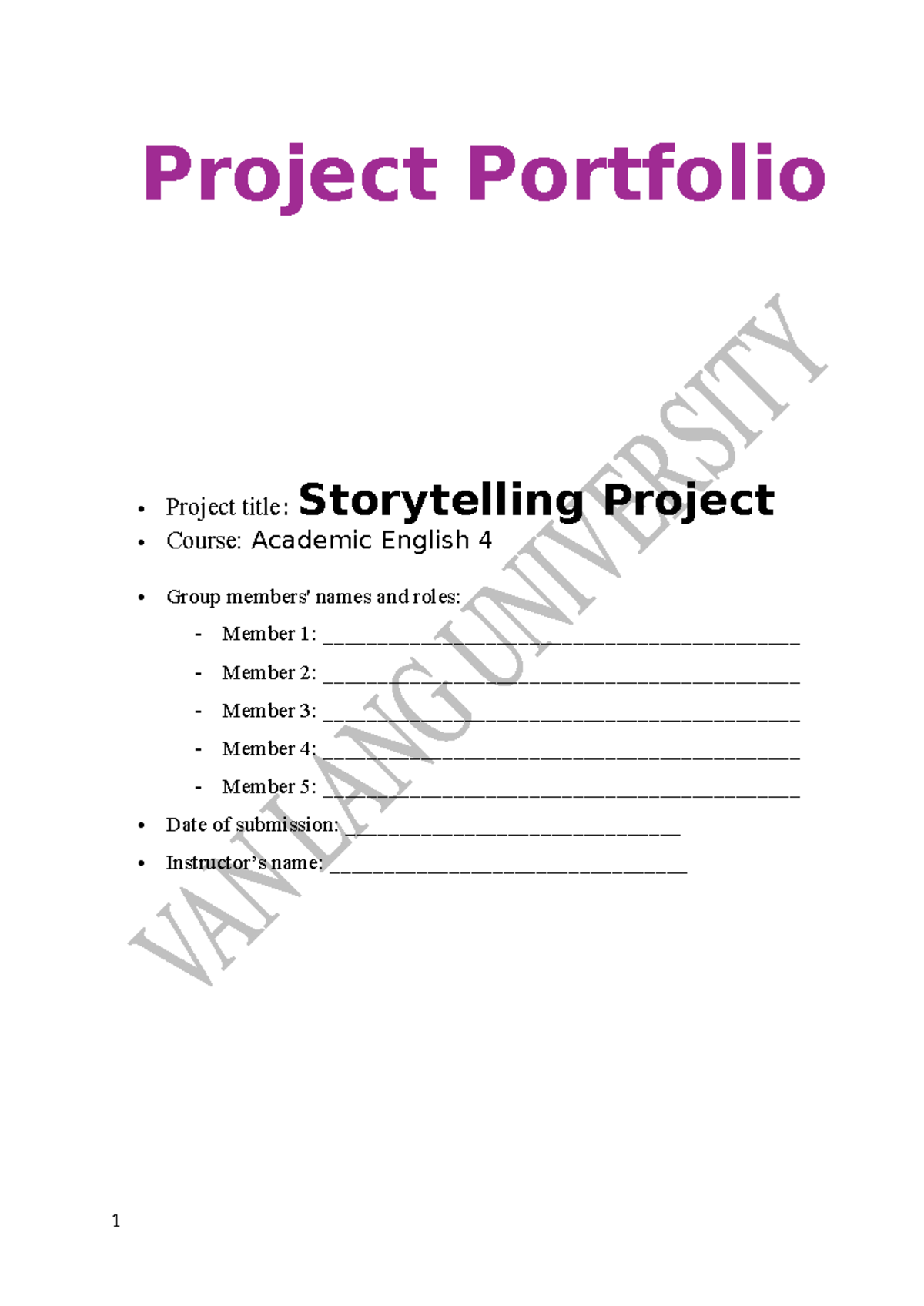 SP. AE4 PBA Storytelling Project Portfolio Guide - Studocu